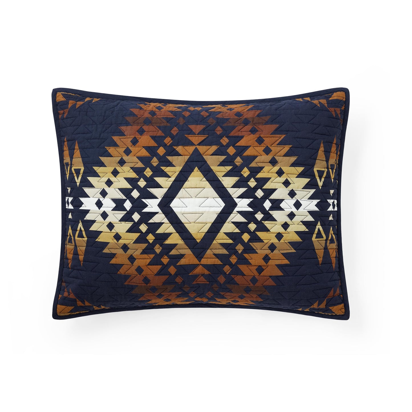 Pendleton Full/Queen Quilt Set – 100% Cotton 3 Piece Quilt Set with Shams, Soft Lightweight Bedding for Queen Size Bed, Navy Blue & Gold Comforter Alternative, Queen Bedding Set (Mission Trails)