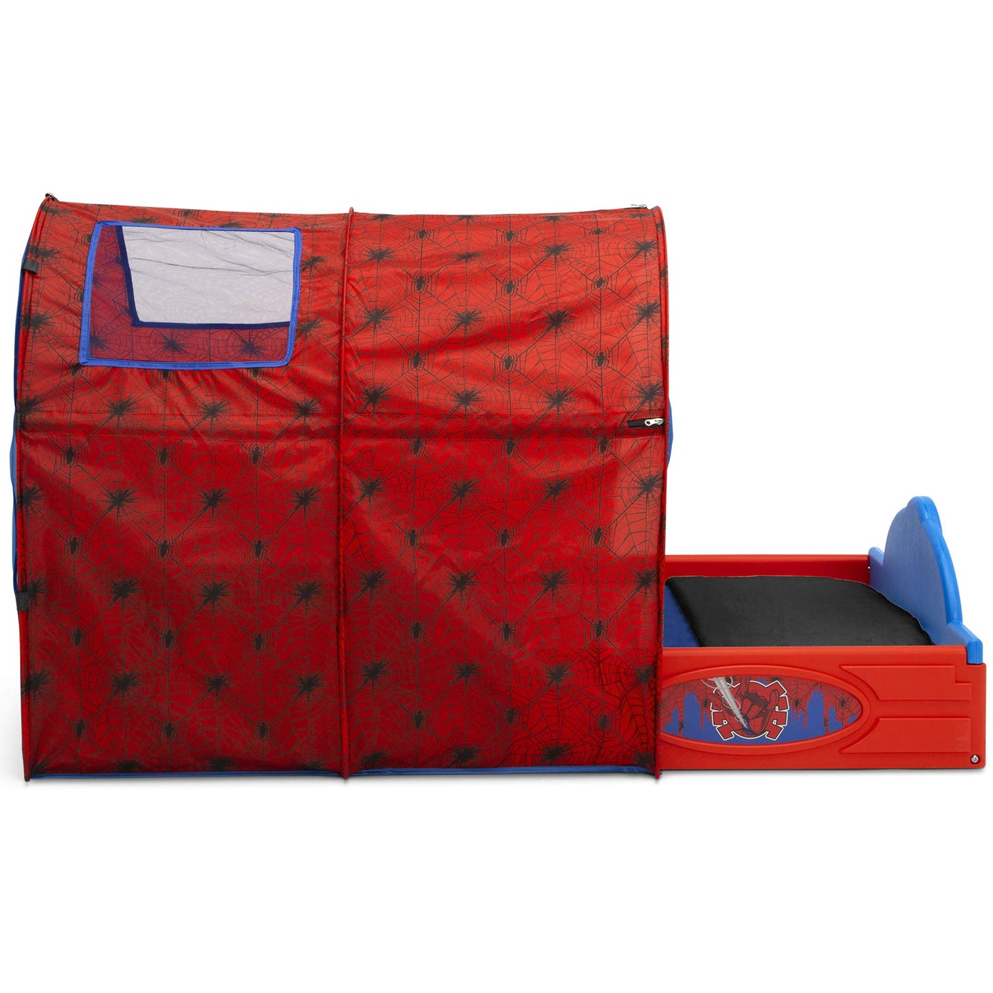 Marvel Spider Man Sleep and Play Toddler Bed with Tent by Delta Children