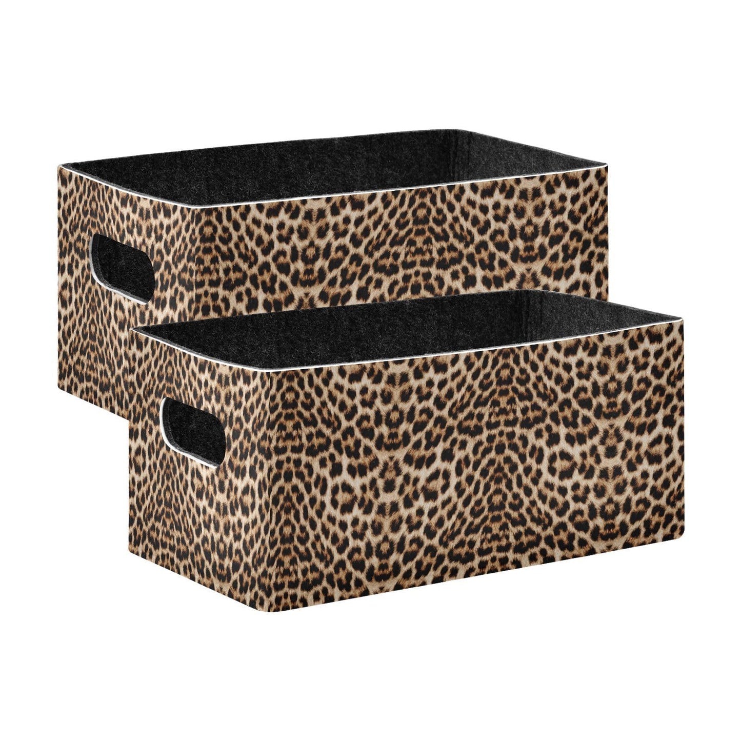 Shelf Basket Storage Toy Baskets Leopard Print Cheetah Pattern Foldable Storage Box for Cosmetic Organizing Decorative Baskets for Shelves,Office,Table,Home