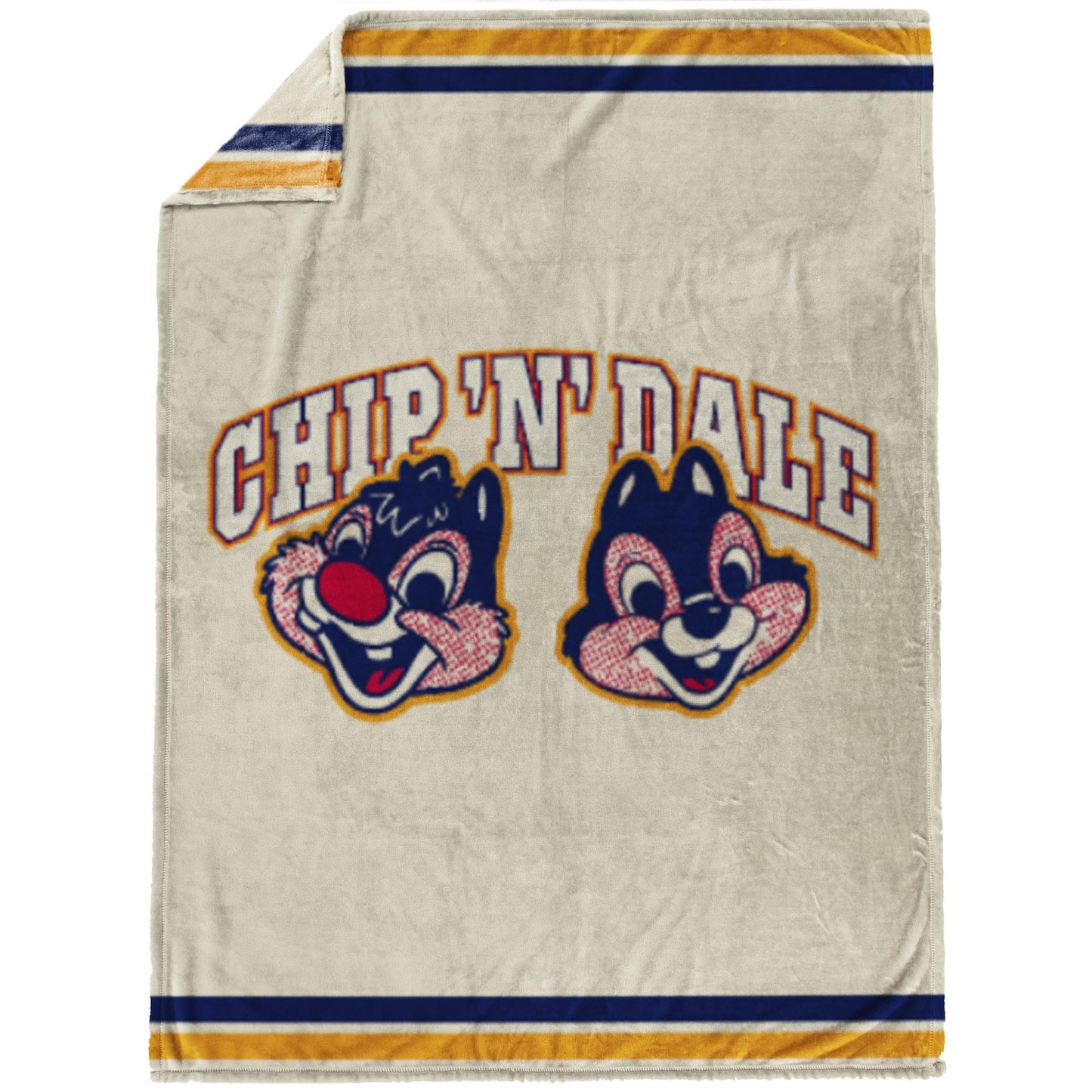 Jay Franco Plush Throw Blanket – Soft & Cozy Fleece Throw for Bedroom & Couch Décor, Official Licensed Product, Beige - Chip & Dale, 60x90 - Large Blanket