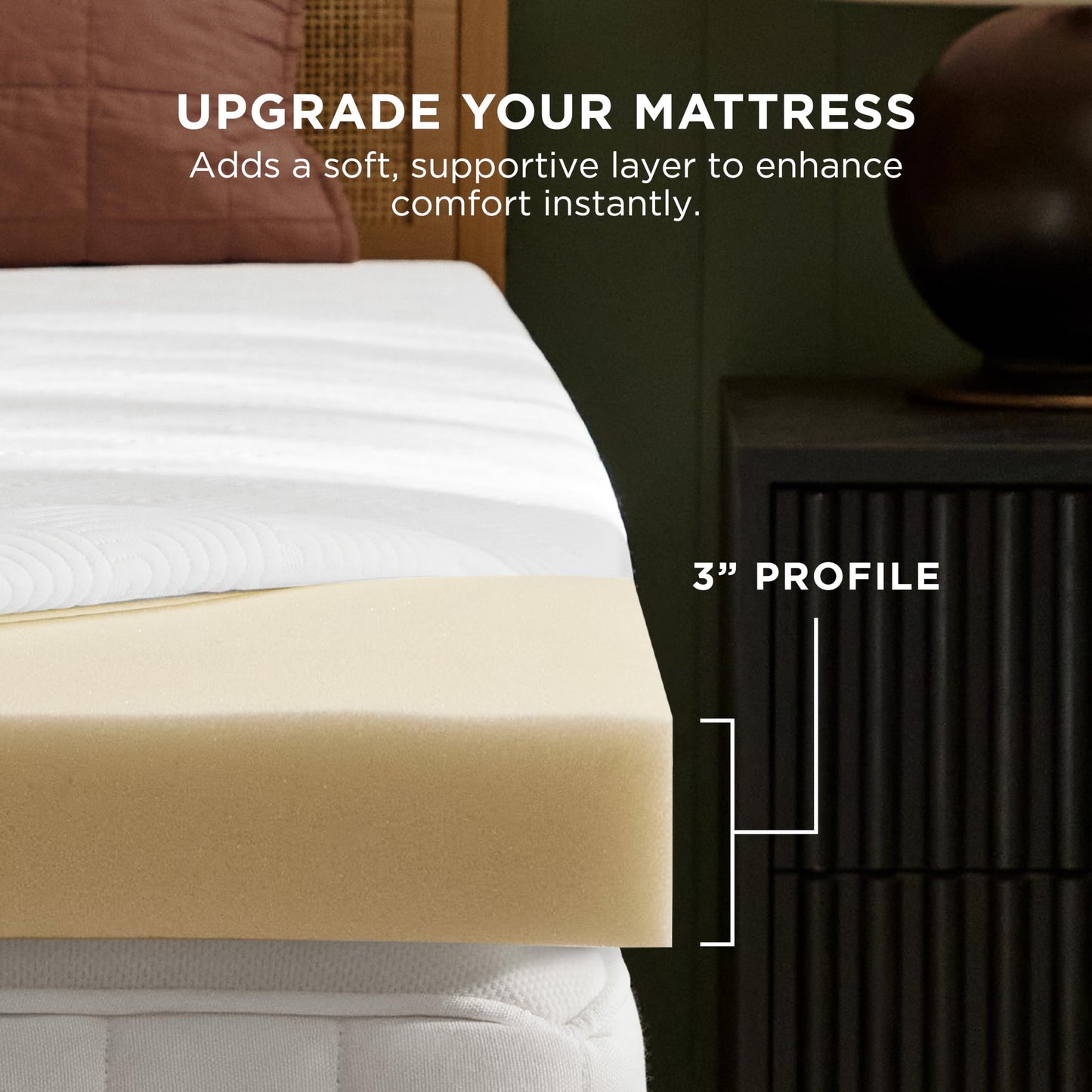 Tempur-Cloud 2-Inch Mattress Topper, Queen,White
