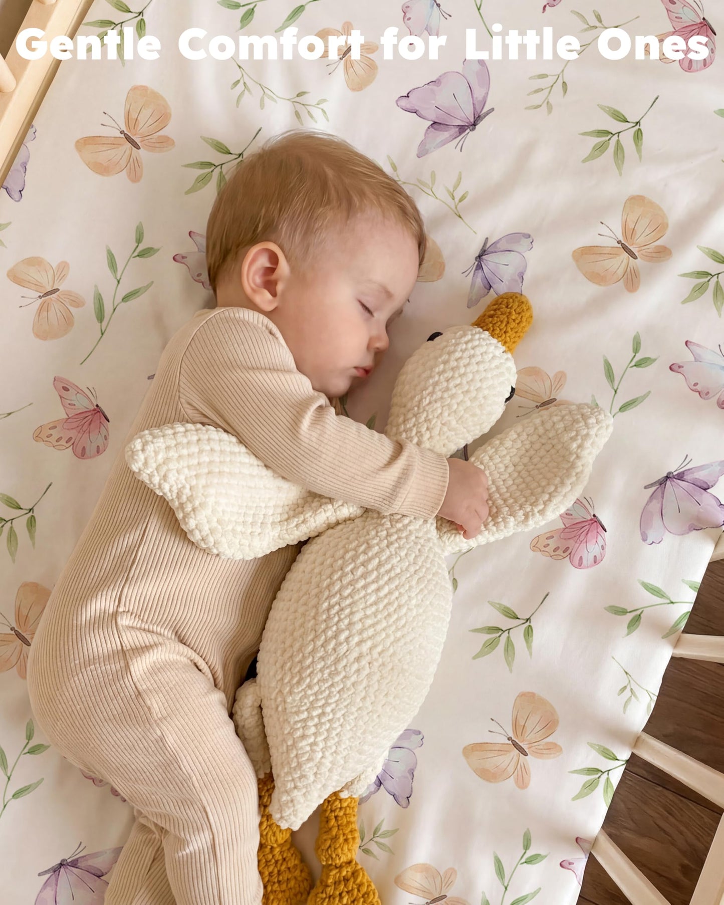 Nyessmee Pack and Play Sheets for Girls, 38" x 26" Mini Crib Sheets Fitted for Pack n Play Mattress, Soft Breathable Playard Sheets, 2-Pack Pink Butterfly