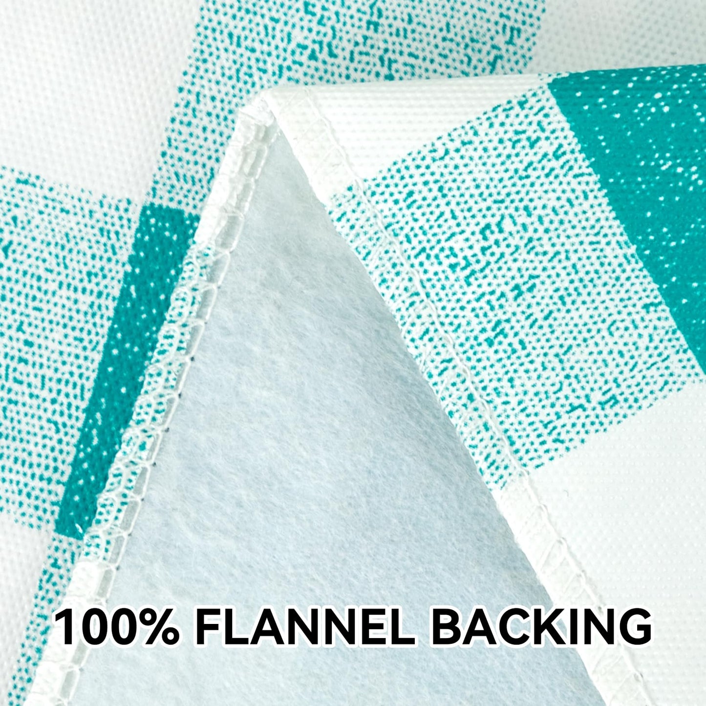 vortiara 52'' X 70'' Checkered Tablecloth Disposable Vinyl Tablecloths with Flannel Backing Wipeable Spillproof Plastic Table Cover PVC Waterproof Table Cloth for Indoor Outdoor