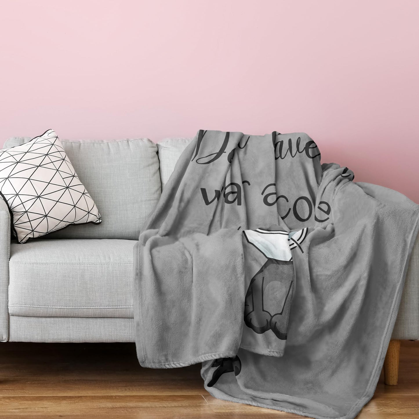 Get Well Gifts for Women/Men After Surgery, Sympathy Gift, Get Well Soon Blanket 50"X60", Feel Better/Surgery Recovery Gifts for Women, After Surgery Gifts, at Least You Dont Have To Wear A Cone Throw