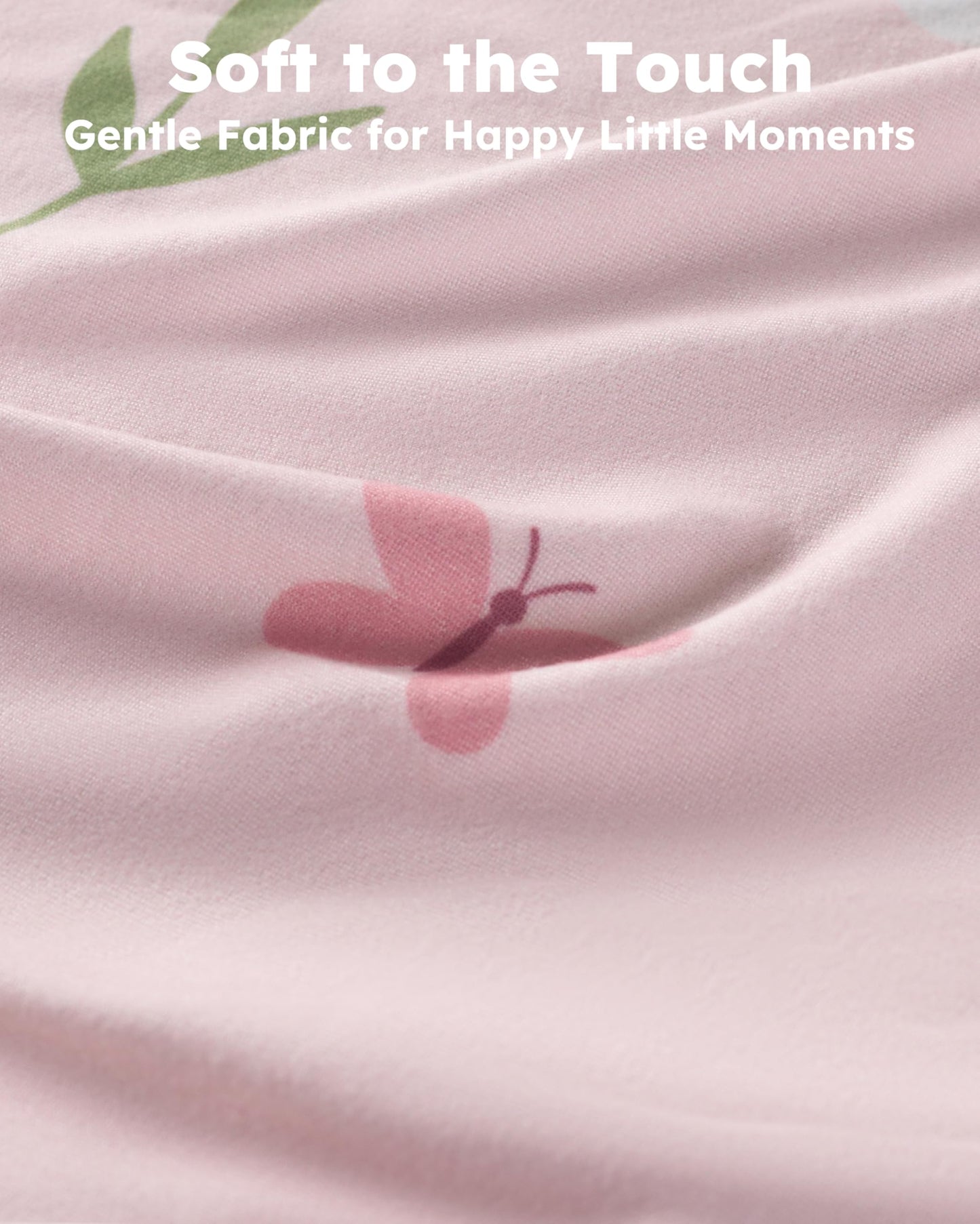 Nyessmee Mini Crib Sheets for Girls, 38" x 26" Pack and Play Fitted Sheets for Pack n Play Mattress, Soft Breathable Playard Sheets, 2-Pack Pink Tulips