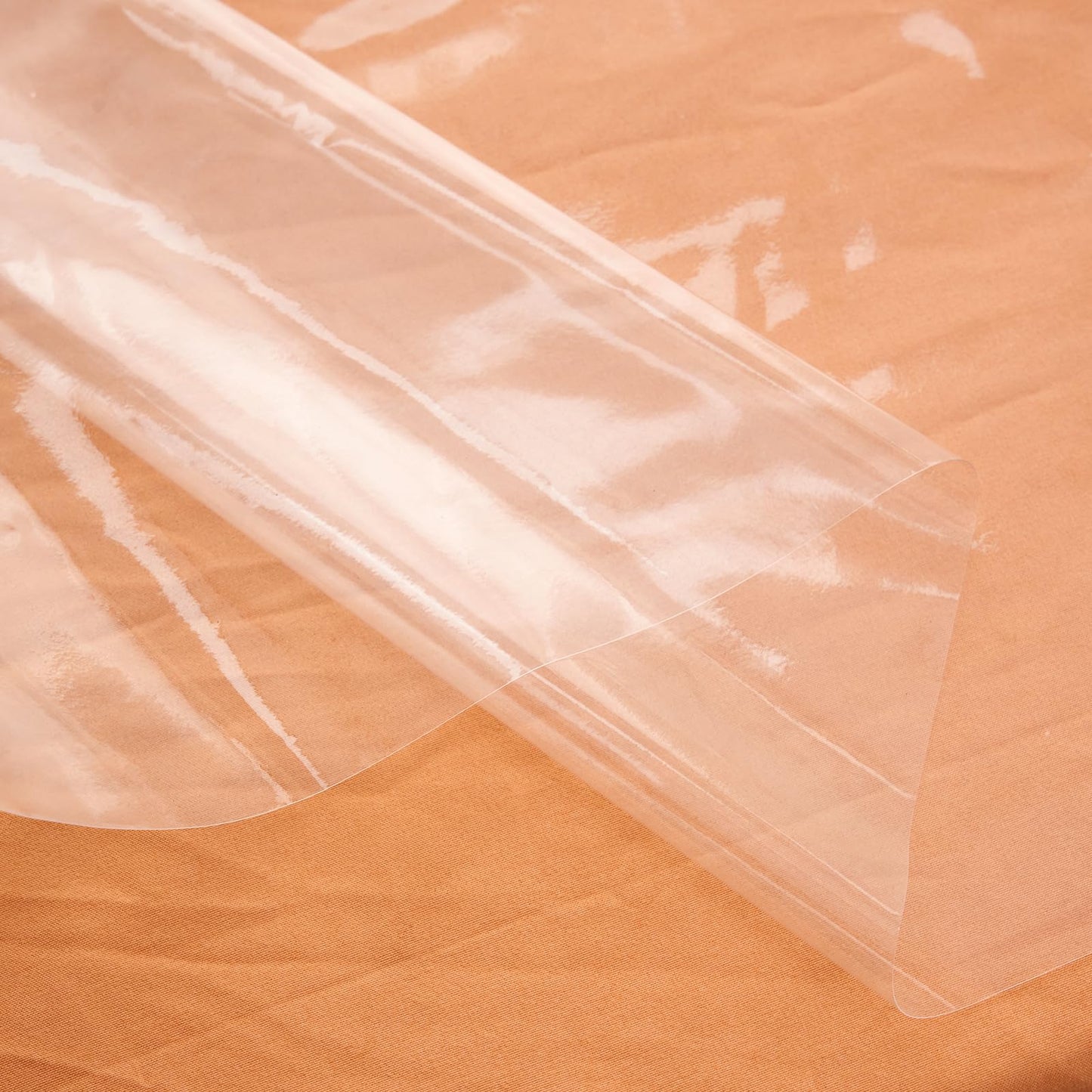 Rawgoodz Clear Plastic Tablecloth Protector Rectangle Square 70x70 inch Waterproof Oilproof Stain Resistant Wipeable Table Cover for Dining Tables