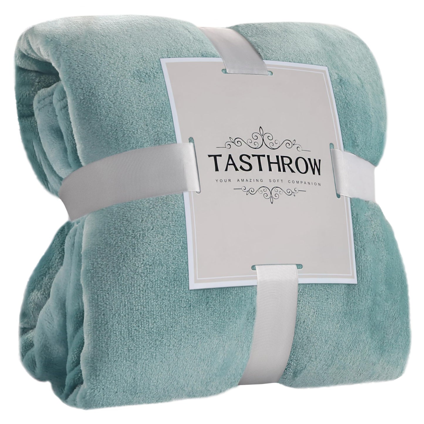 TASTHROW Bluishgreen Throw Blanket 50x60 Inches, Soft Plush Cozy Fleece Flannel Throw Blanket, Lightweight Warm Throws for Bed, Couch, Bedroom and Living Room, All Seasons