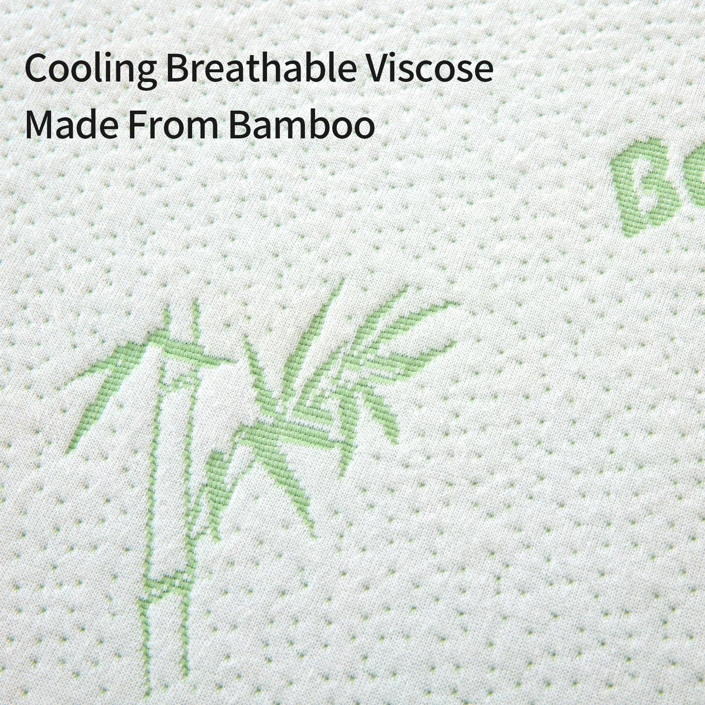 HOMBYS Memory Foam Massage Bed Mattress Topper with Cooling Rayon Derived from Bamboo Cover, Lash Bed Table Mattress Topper with Elastic Bands, Cushion Only, White, 73" x 24"