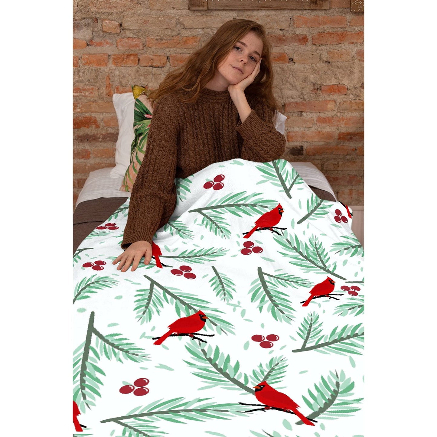 Softerhug Blanket Christmas Soft Cozy Throw Lightweight Microplush Blankets for Couch Bed Sofa All Season Warm-50"x40" Small for Kids