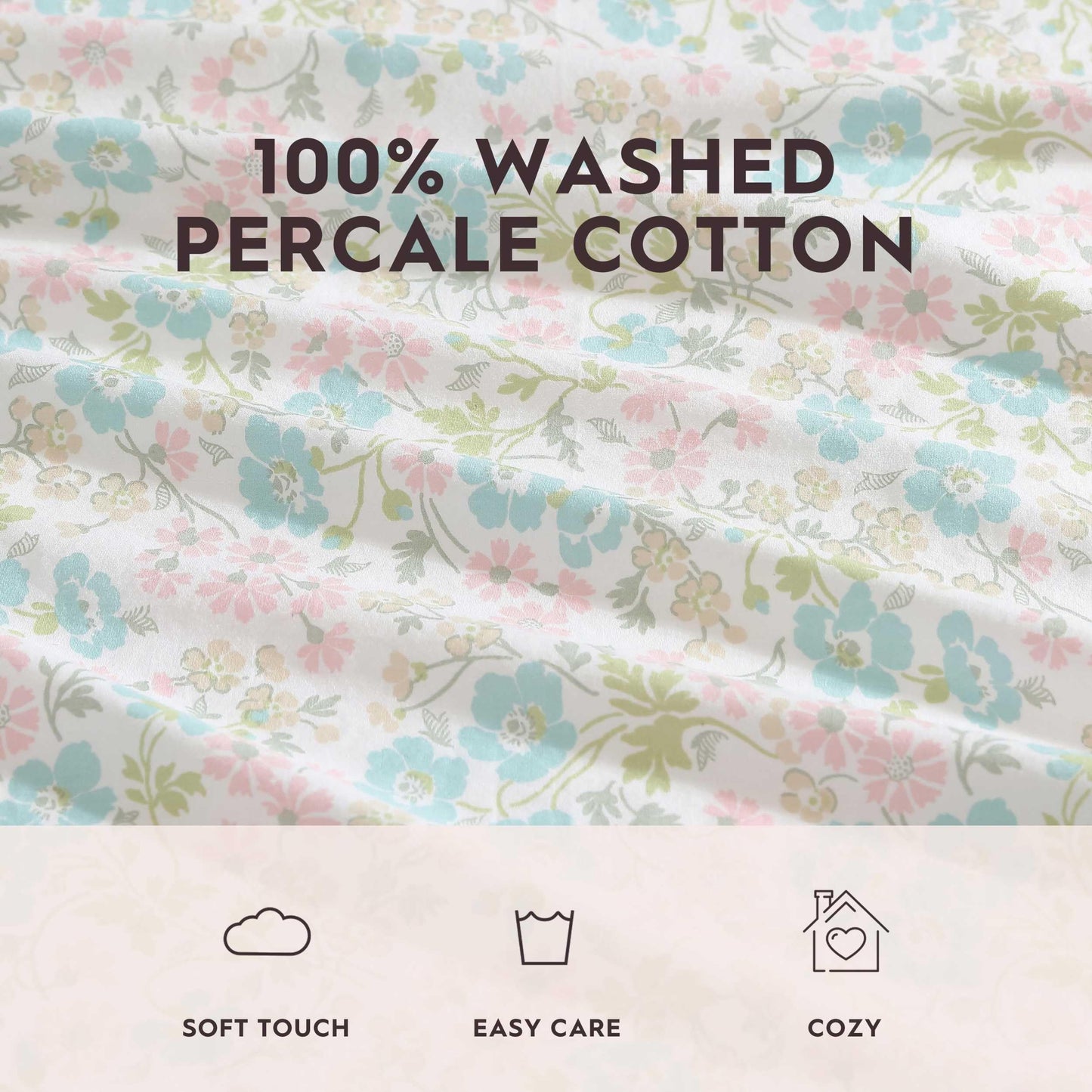 Laura Ashley - Sheet Set, Super Soft Bedding Set with Deep Pocket, Includes Matching Bonus Pillowcases, Coquette Room Decor (Jaynie Pink, King)
