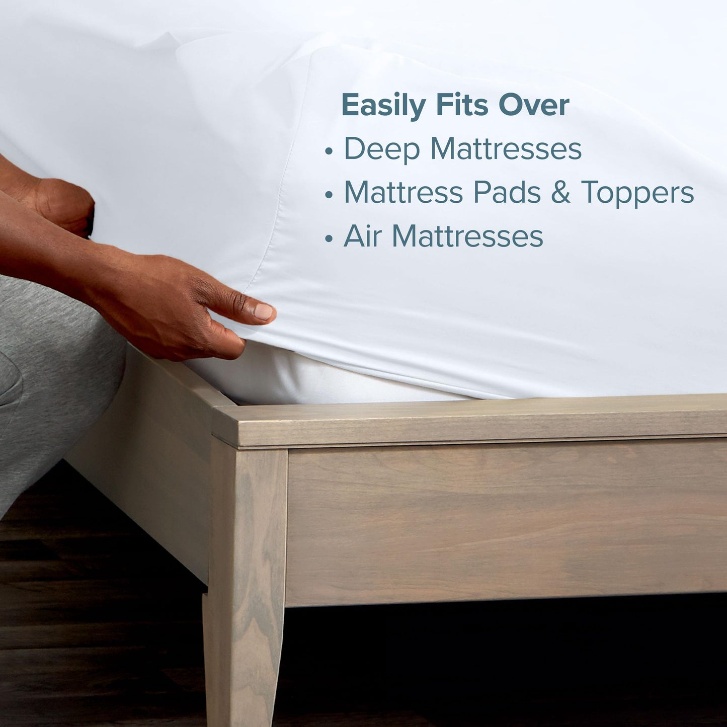 Bare Home Twin XL Sheet Set - 22" Deep Pockets - College Dorm Size - Luxury 1800 Ultra-Soft Microfiber Twin Extra Long Bed Sheets - Easy Fit - Extra Soft - 3 Piece Set - Bed Sheets (Twin XL, White)