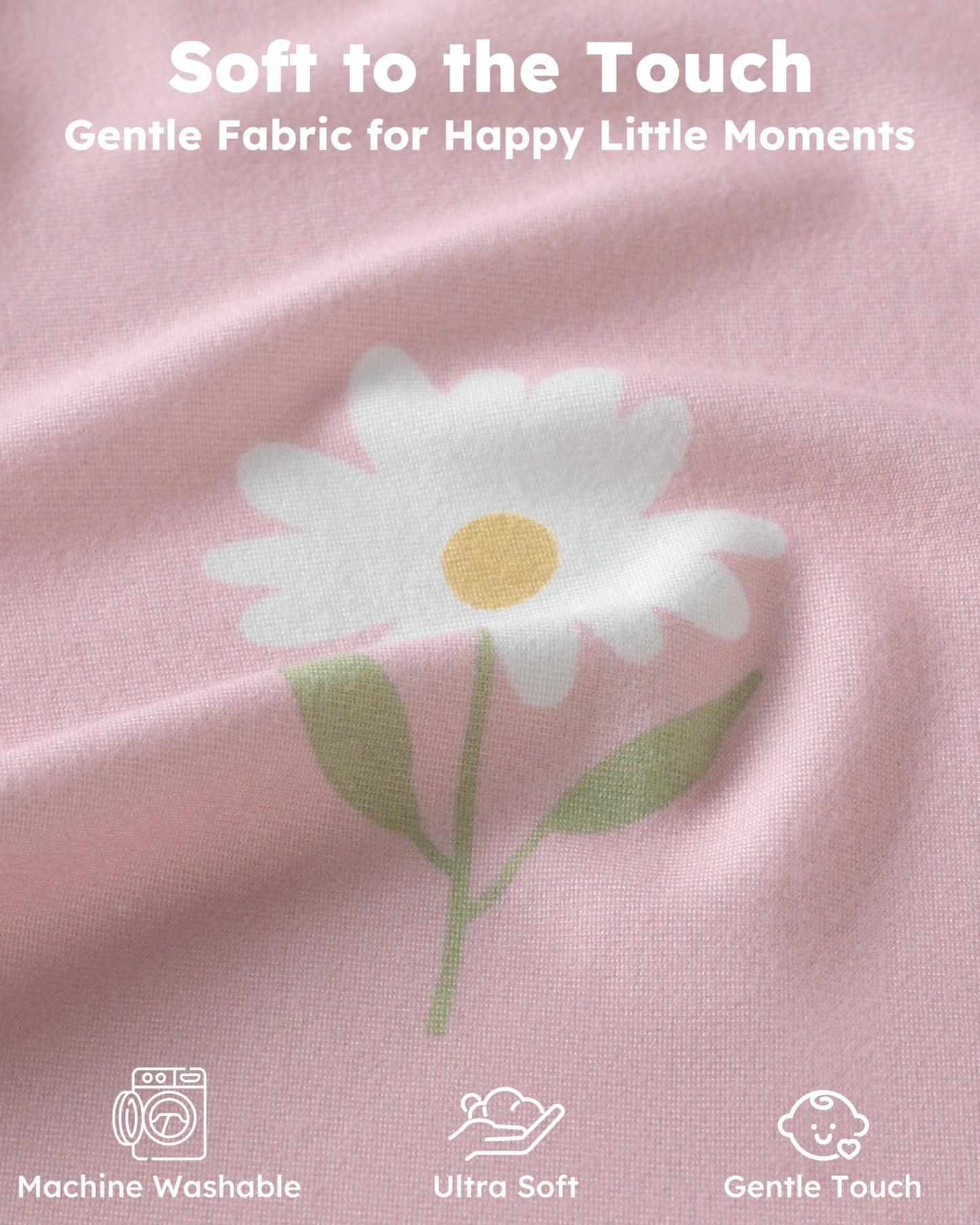 Nyessmee Baby Crib Sheets Girl, Fitted Crib Sheets 52" x 28", Soft Breathable Microfiber Sheets for Standard Crib and Toddler Mattress, 2-Pack Pink Butterfly