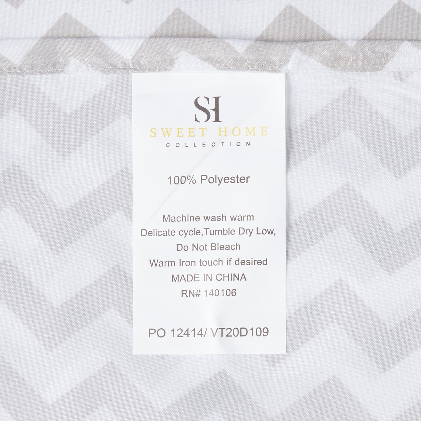 King Size Sheets - Breathable Luxury Bed Sheets with Full Elastic & Secure Corner Straps Built In - 1800 Supreme Collection Extra Soft Deep Pocket Bedding Set, Sheet Set, King, Chevron Gray