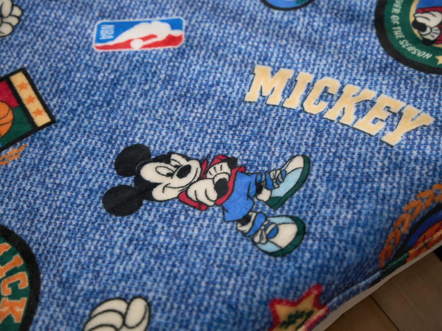 Northwest Disney Mickey Mouse Plush Throw Blanket, Oversized 62" x 90" Silk Touch Soft Fleece Blanket for Kids & Adults, Officially Licensed