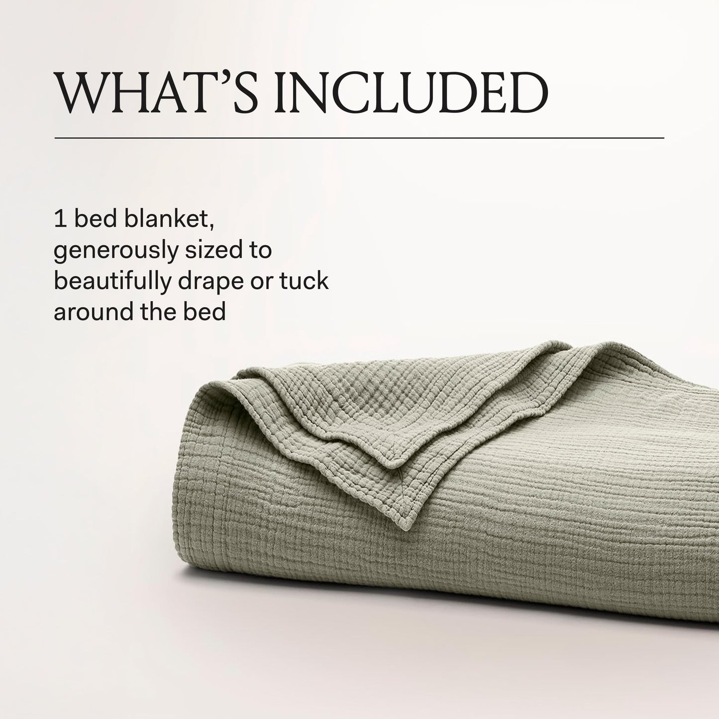 BOLL & BRANCH Dream Bed Blanket - King/Cal King, Sand - Luxury 100% Organic Cotton - Soft, Lightweight and Breathable - Cloud-Like Touch