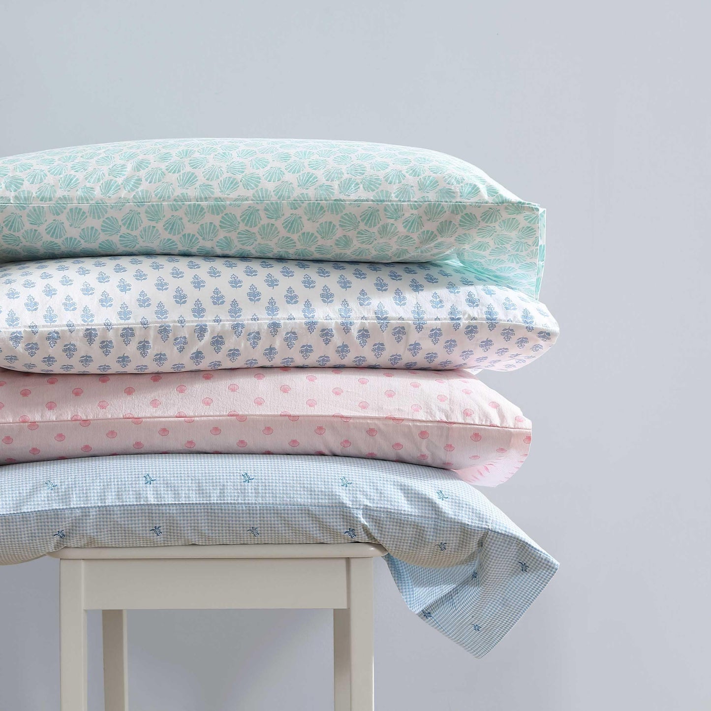 Laura Ashley - Twin Size Sheet Set, 100% Cotton Percale Bedding with Matching Pillowcase, Fully Elastic Fitted Sheet, Deep Pocket, Floral Room Decor (Francesca Blue)