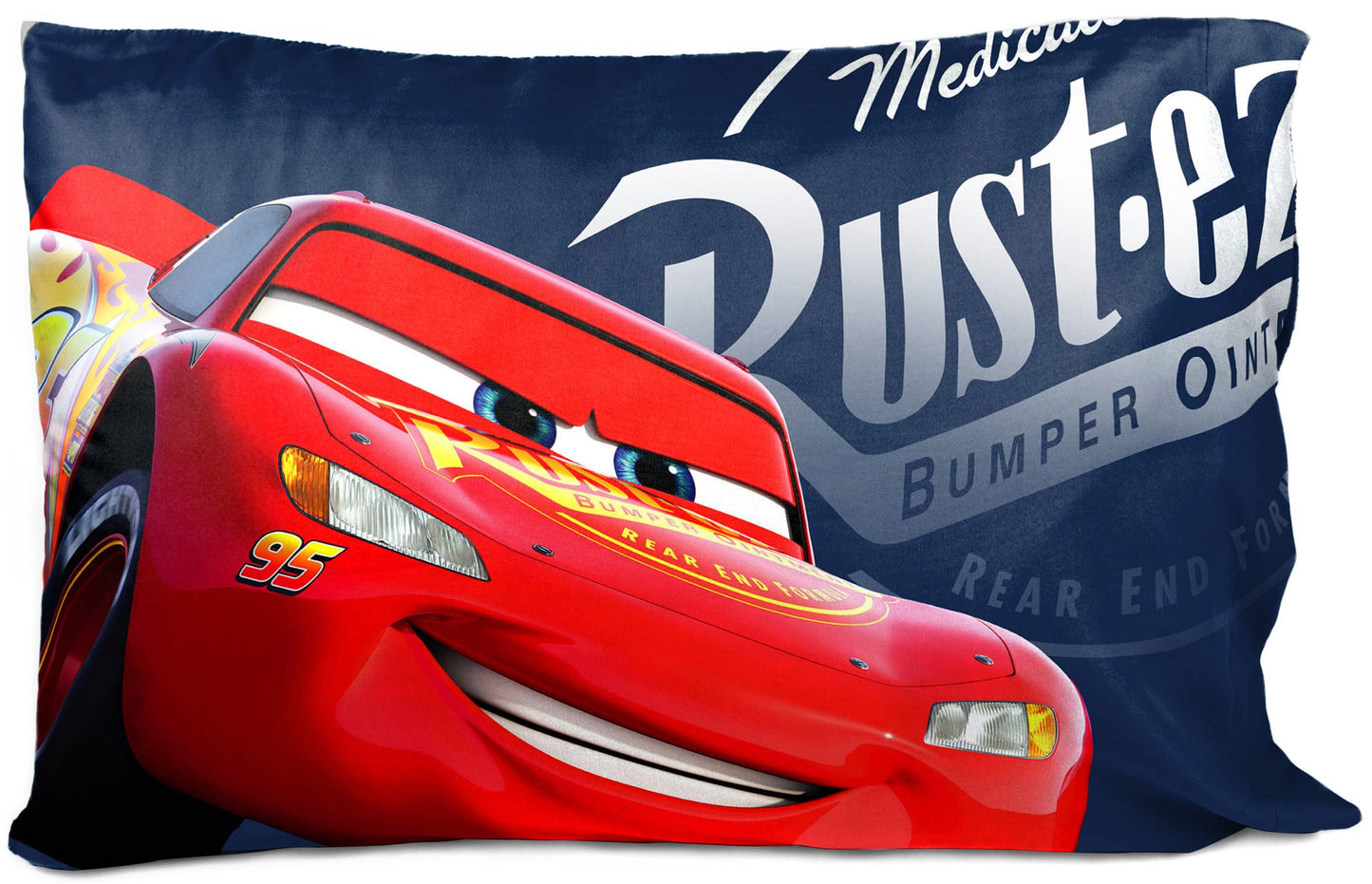 Jay Franco Disney Pixar Cars Sun Ride 1 Single Reversible Pillowcase Featuring Lightning McQueen- Double-Sided Kids Super Soft Bedding (Official Disney Pixar Product)