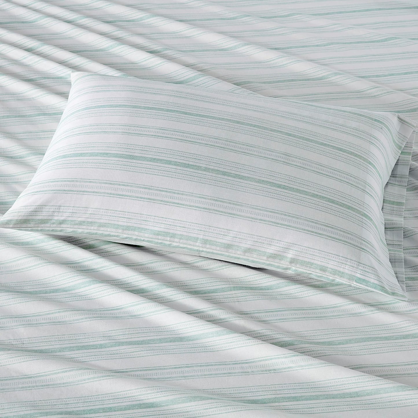 Comfort Spaces 100% Cotton Sheet Set Breathable, Lightweight, Soft with 12" Elastic Pocket Fits up to 14" Mattress, All Season Cozy Bedding, Matching Pillow Case, Twin Good Vibes 3 Piece