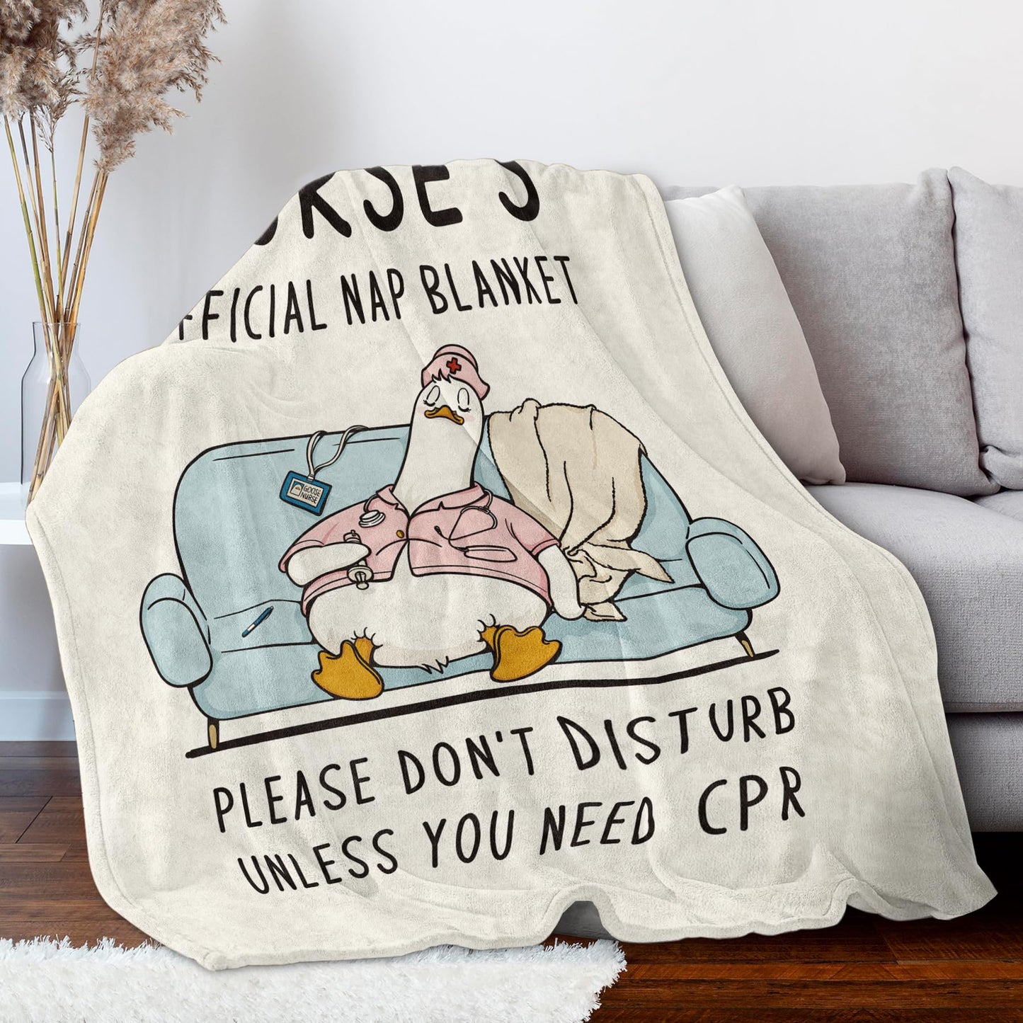 musaecoin Nurses Gifts for Women/Men, Cute Nurses Week/Appreciation Gifts - Soft LPN RN Nurse Blanket, Nursing Student Graduation Gift Flannel Throw Blanket 60" X 50"