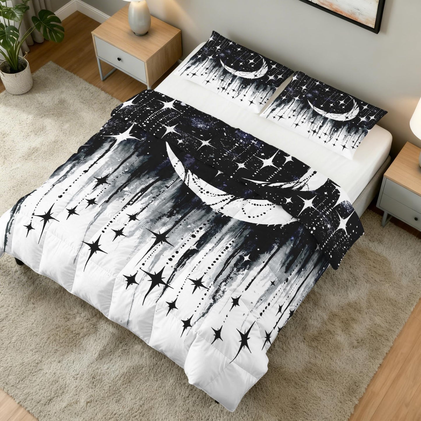 Celestial Galaxy Full Size Comforter Sets 3 Piece