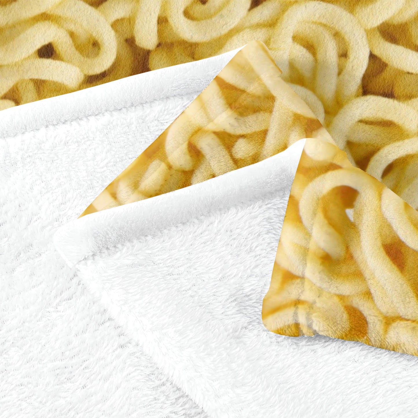 Bivycud Ramen Noodles Blanket, Instant Noodles Blanket Gifts for Ramen Lover, 3D Print Funny Food Flannel Plush Throw Blankets for Birthday Sofa Couch Bed