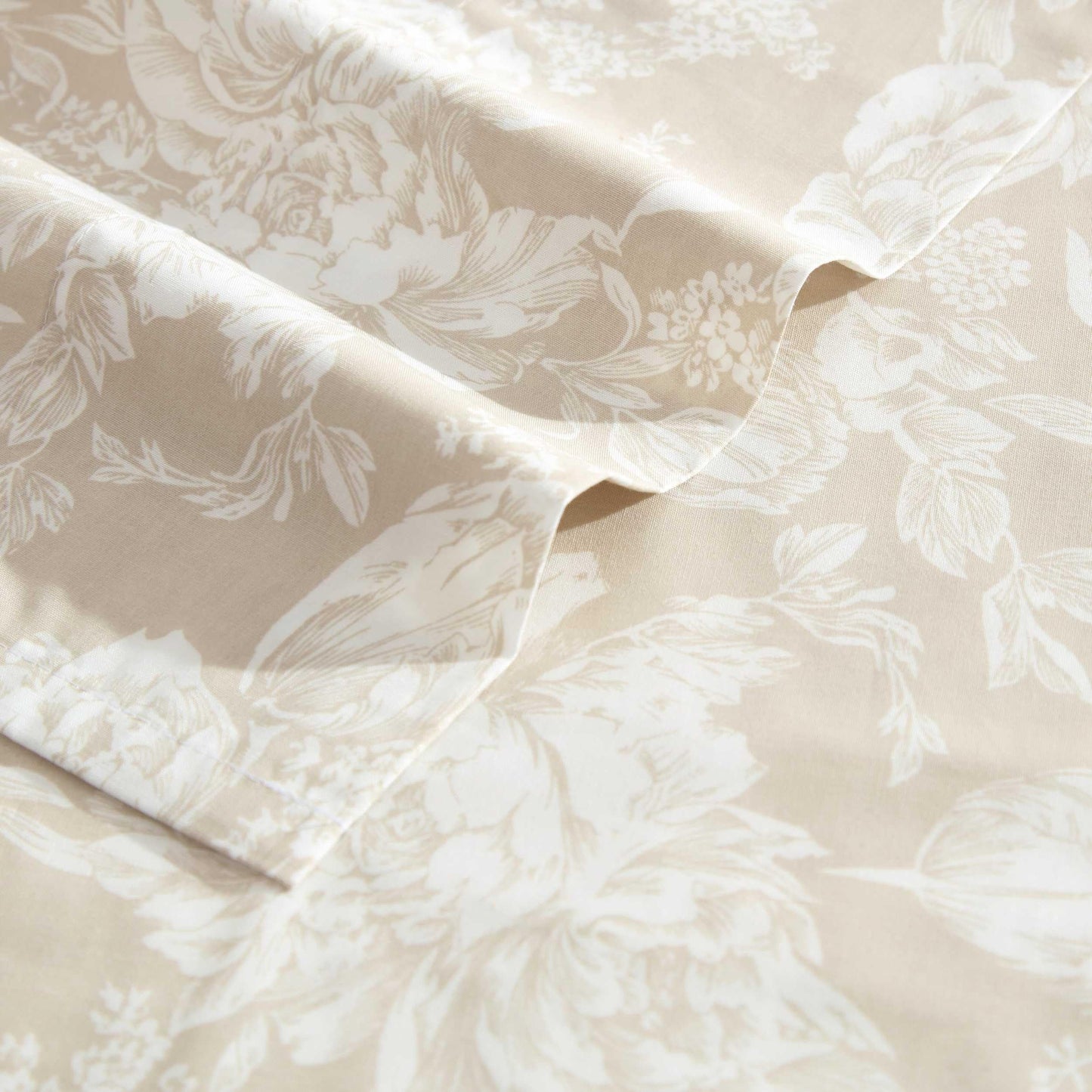 Laura Ashley – Twin Size Sheet Set, Crisp & Lightweight Cotton Percale Bedding with Fitted Sheet and Pillowcase, Floral Room Decor, Deep Pocket, College Dorm Room Essentials (Meredith Brown)