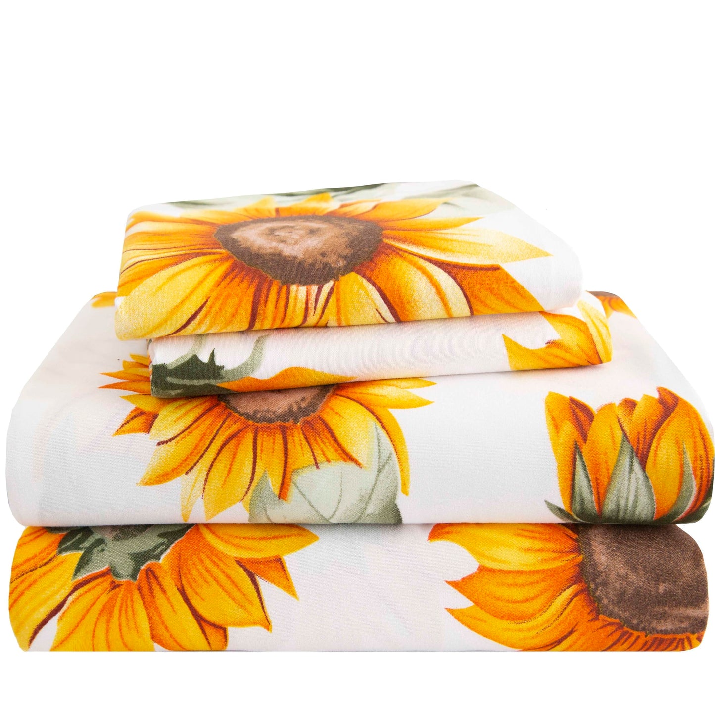 SDY Sunflower Twin Size Comforter Set, Luxury Soft Bed in a Bag Twin 5 Pieces for Kids, All Season Bedding Set with Comforters, Sheets, Pillowcase & Sham