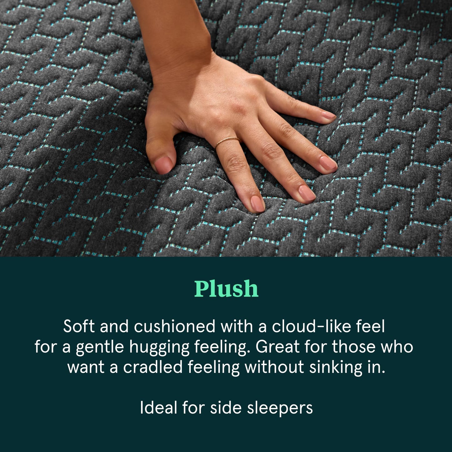 Tuft & Needle Mint Hybrid Plush Full Size Mattress in a Box, Cooling Adaptive Foam, Individually-Wrapped Coils, 100 Night Trial, Fiberglass Free, CertiPUR-US, 10-Year Limited Warranty, Full Mattress