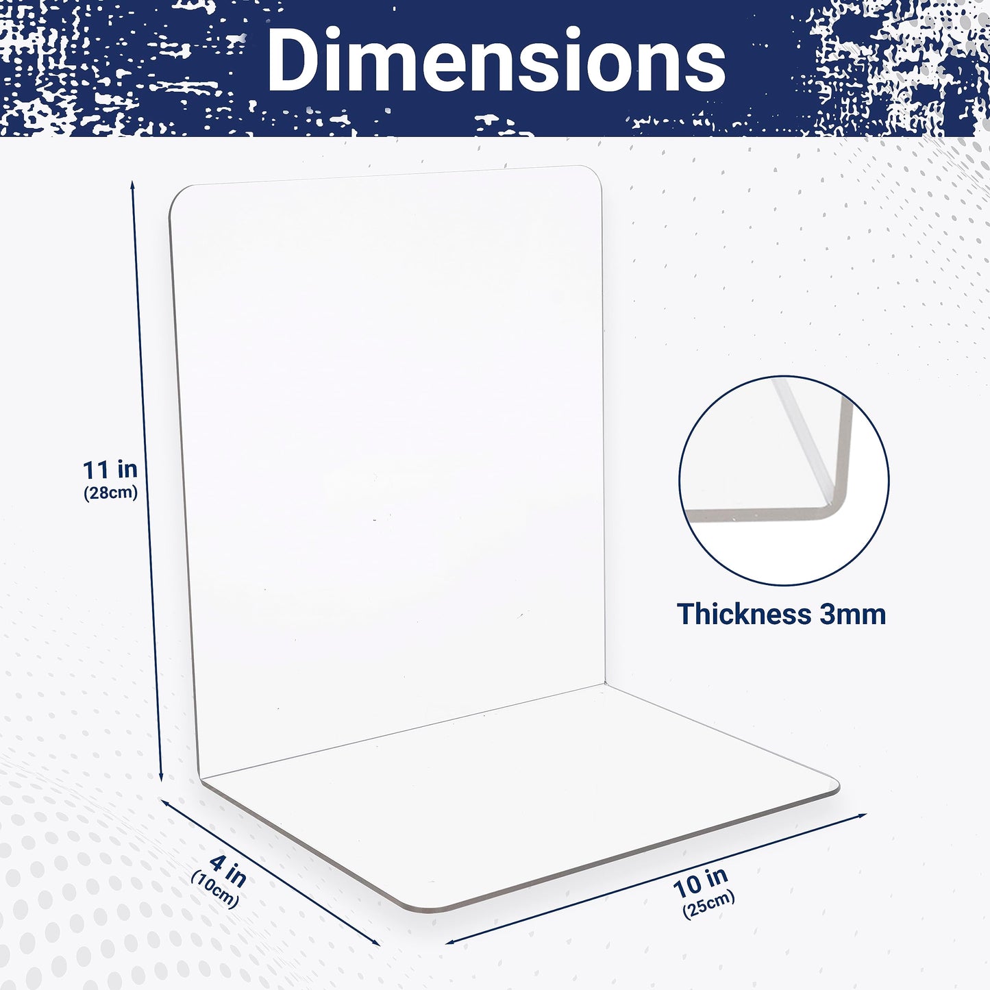 True 4U 6 Pack Acrylic Shelf Dividers for Organizing, Easy to Install Clear Shelf Dividers, Sturdy Shelf Divider for Home Organization and Office