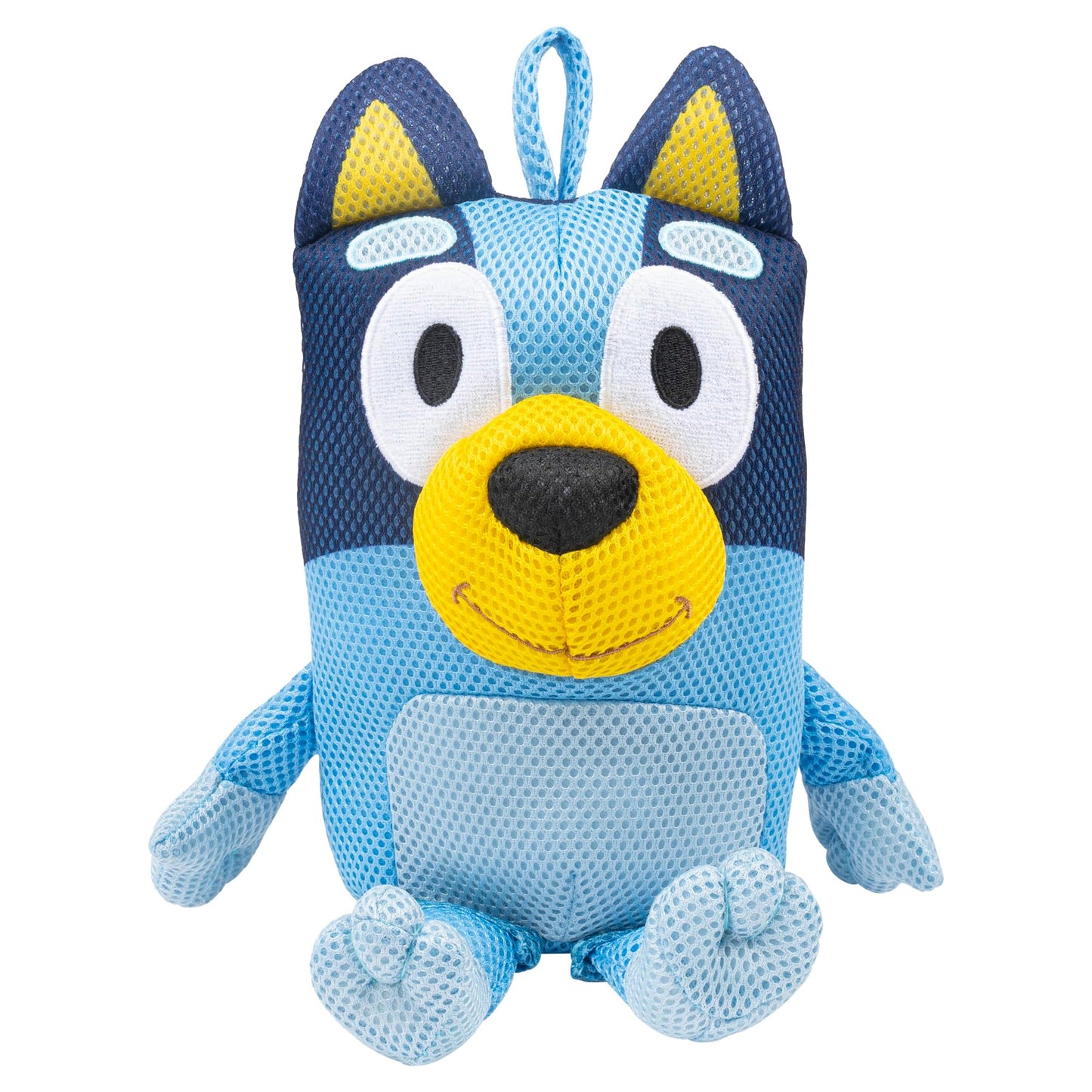 Jay Franco Bluey & Friends Bath Towel & Bath Buddy Set - Kids Bathtub Accessories - Includes 25 x 50 Inch Microfiber Towel & 13 Inch Bluey Water Play Buddy