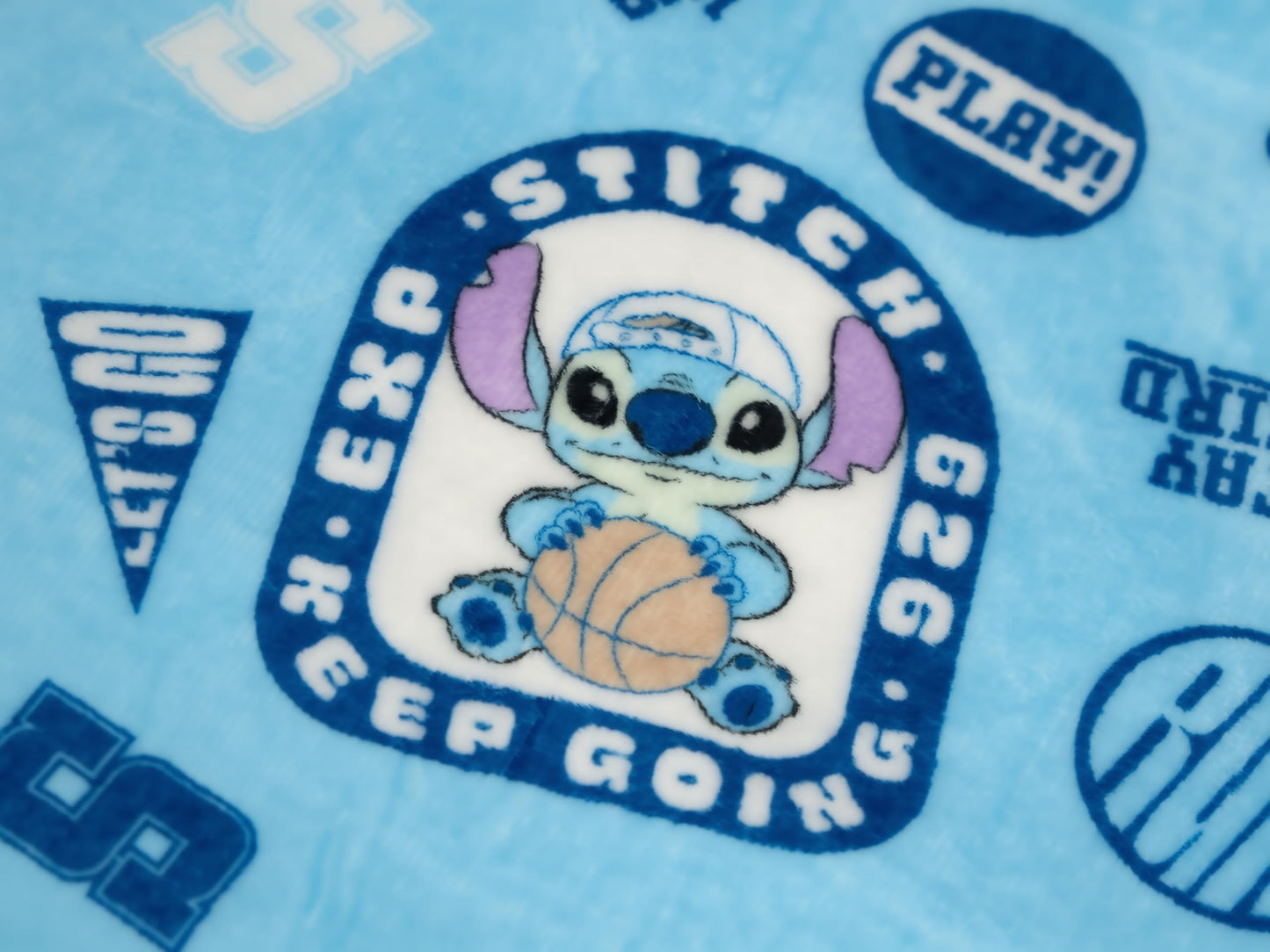 Northwest Disney Stitch Plush Throw Blanket, Oversized 62" x 90" Silk Touch Soft Fleece Blanket for Kids & Adults, Officially Licensed