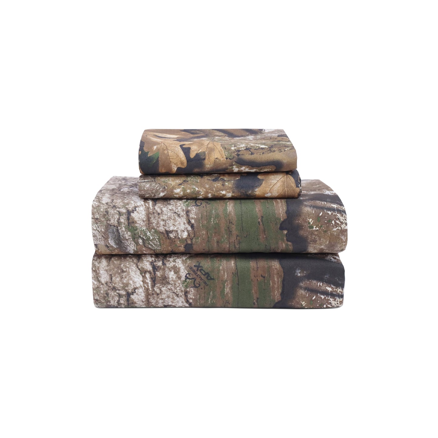 VISI-ONE Realtree APX King Camo 4 Piece Sheet Set – Lightweight, Cooling, Wrinkle-Free Microfiber 13" Deep Pockets Sheets, Unisex Rustic Western Farmhouse Style Made to Complement All Living Spaces