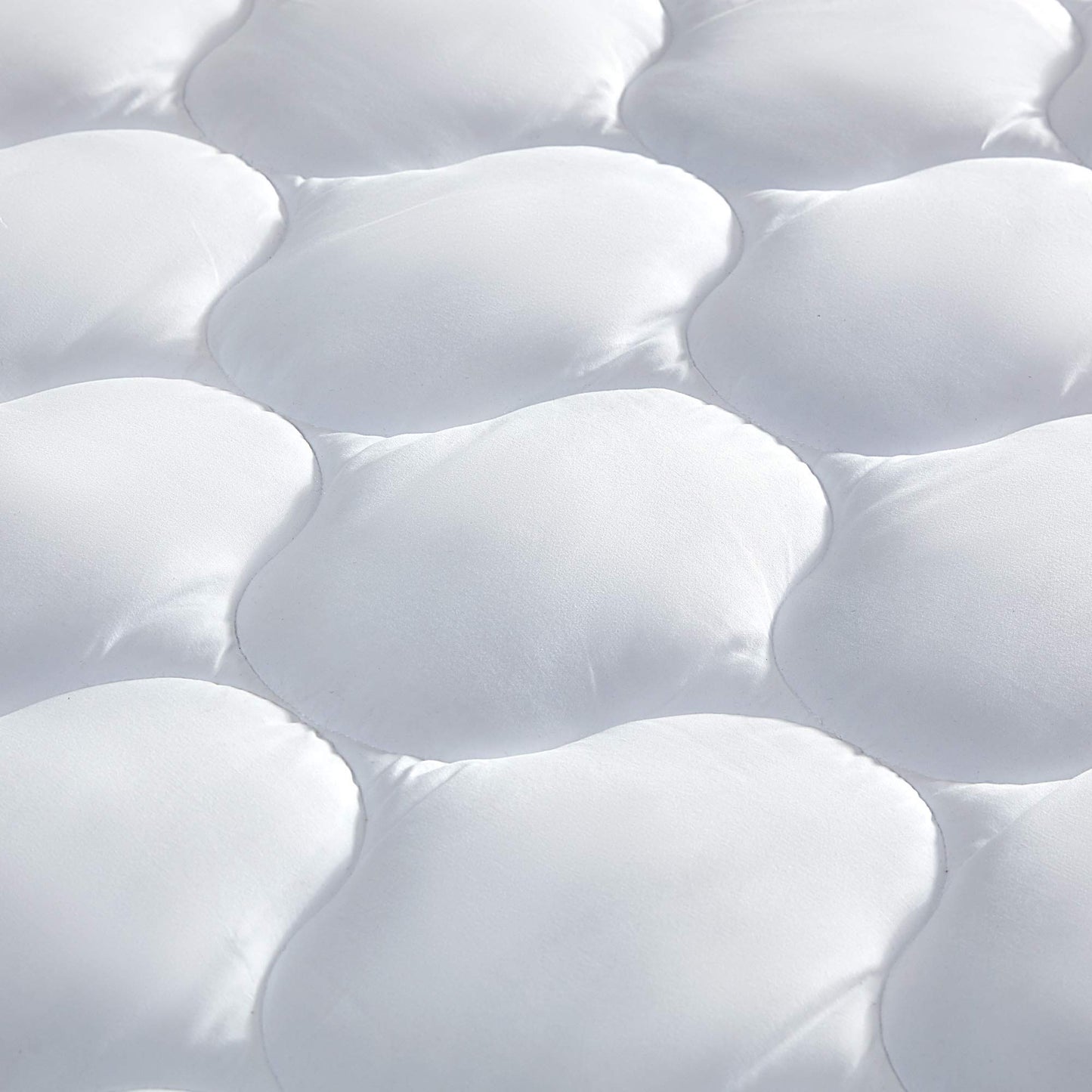 SLEEP ZONE Twin XL Mattress Pad Cover for College Dorm - Soft Fluffy Pillow Top Bed Mattress Topper Quilted Fitted, Deep Pocket 8-21 inch, Twin XL