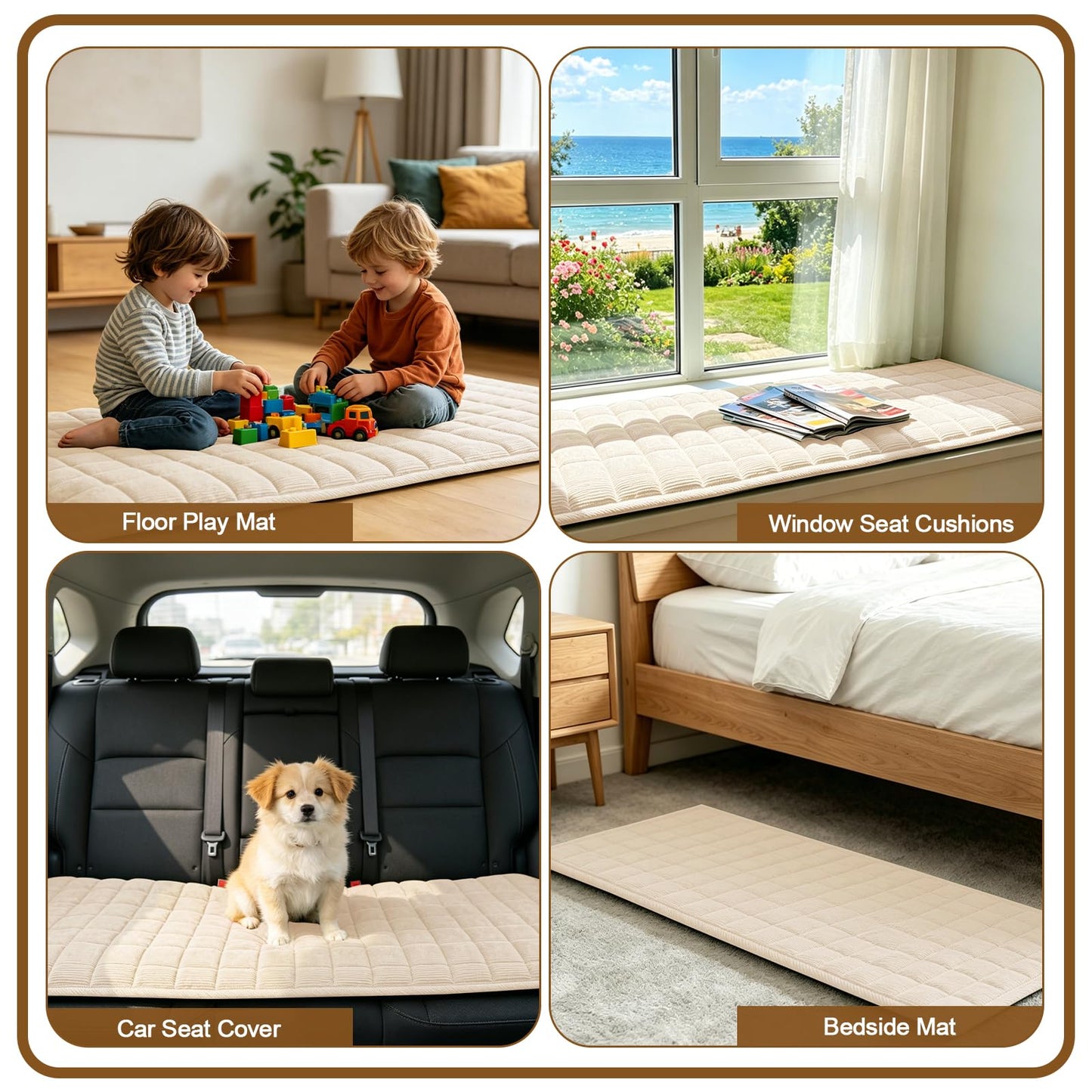 HAOYONG Couch Covers for Dogs Washable, Non Slip Fuzzy Durable Couch Covers for 3 Cushion Sofa Pet Friendly Furniture Protector Covers Dog Mat for Couches (Beige, 27.6"×82.7")