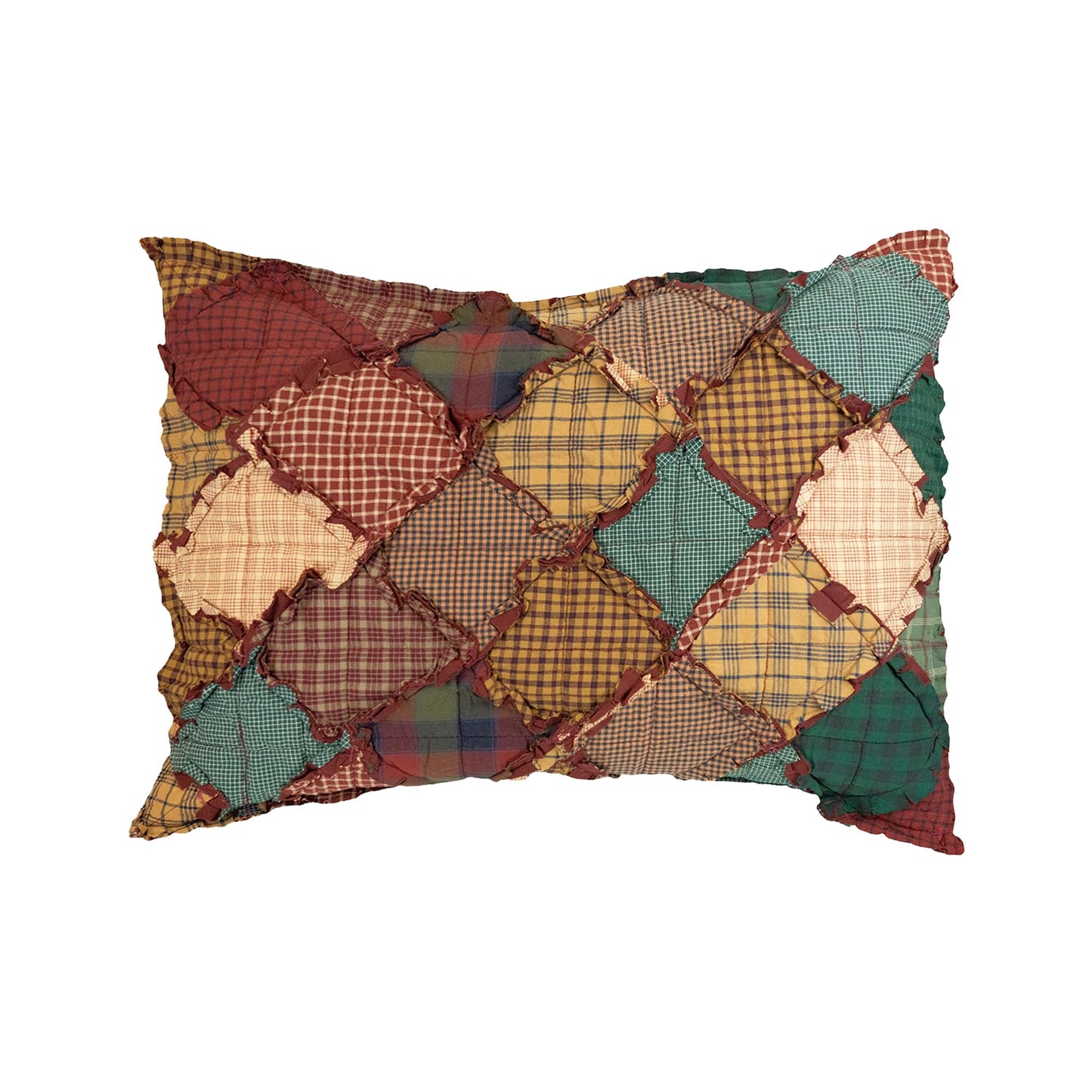 Donna Sharp Queen Bedding Set - 3 Piece - Campfire Cotton Lodge Quilt Set with Full/Queen Quilt and Two Standard Pillow Shams - Fits Queen Size and Full Size Beds - Machine Washable