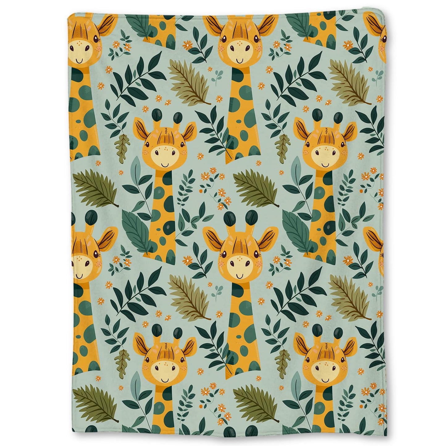 Ti Caldi Adorable Giraffe Blanket, Soft Flannel Throw Blanket for Couch, Bed, Travel, Living Room & Home Decor, Cozy Lightweight Warm Fluffy Fuzzy Blankets for Adults Kids Women Boys Girls 60×50 in