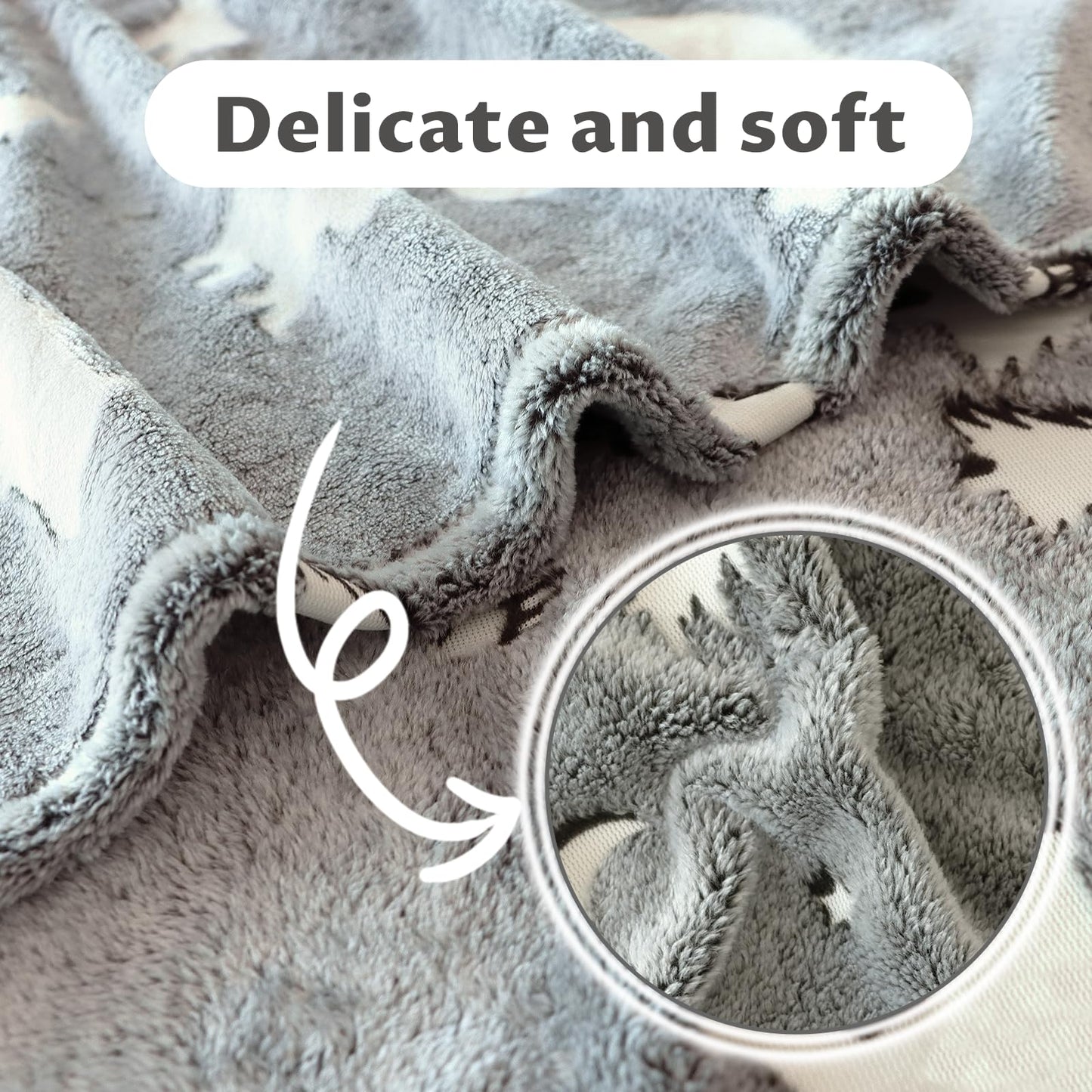 Bear Blanket Gifts for Women & Girls, Soft Warm Lightweight Plush Flannel Throw, Cozy Comfy Fuzzy Blanket for Bed, Sofa, Travel, Living Room, Home Decor, Christmas Birthday Gifts for Women & Girls