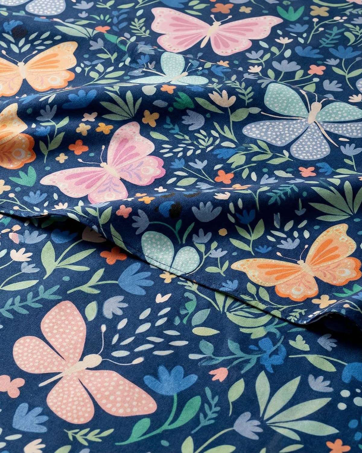 CGK Unlimited Kids Butterfly Meadow Twin 3 Piece Sheet Set - Boys, Girls, Teens, Toddler - Easy Fit Deep Pockets - Soft, Cooling & Breathable Sheets - Cozy, Fade and Wrinkle Free - Machine Washable