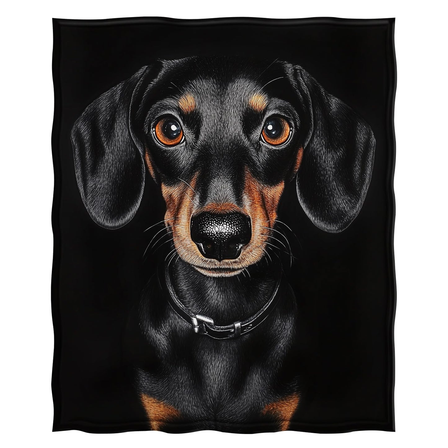 Dachshund Gifts for Women, 60"x50" Black Dachshund Blanket Gifts for Kids, Weiner Dog Gifts for Women Dachshunds Lovers Birthday, Soft Flannel Weiner Dog Decor Throw Blanket for Couch