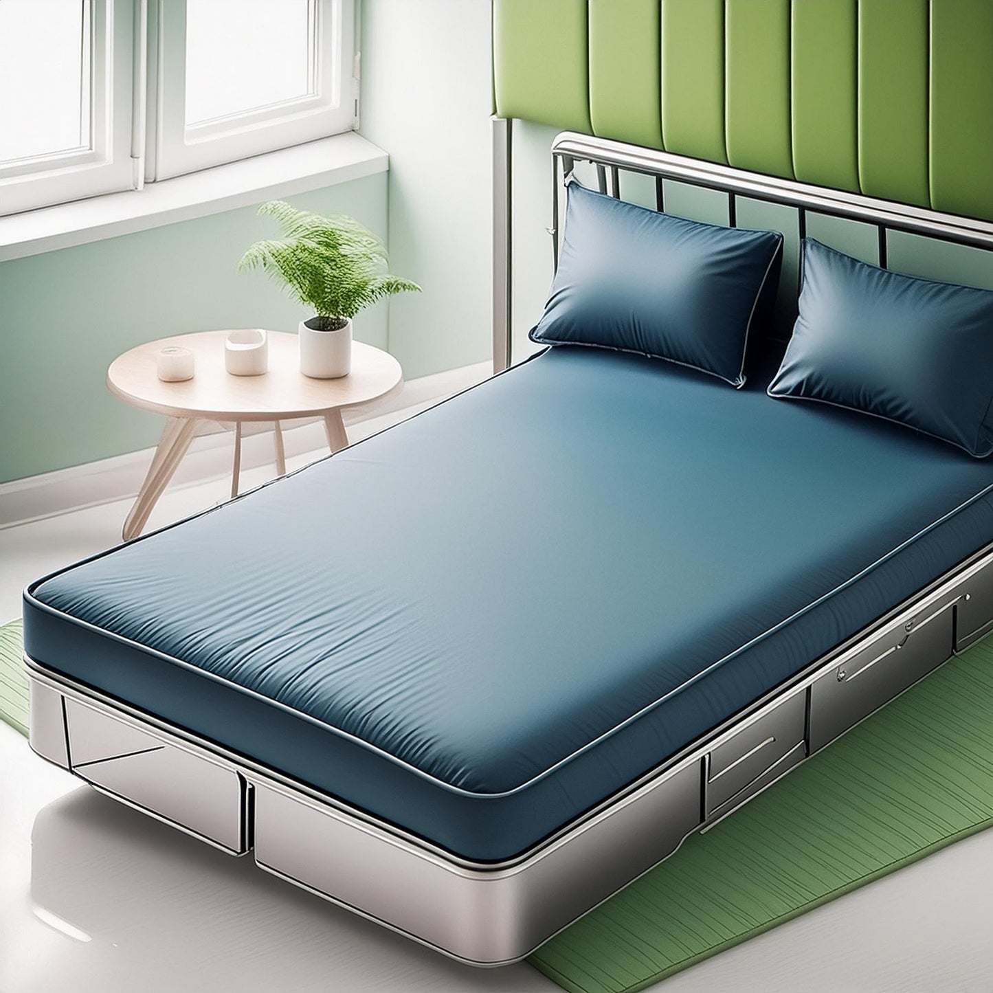 Mielmoon 8" Waterproof Mattress No-Springs Foam Bed Plush-Barrier,Clean&Body,Supportive Spinal,Outdoors-Medical Mattress-Bedwetting (8", Short Queen)