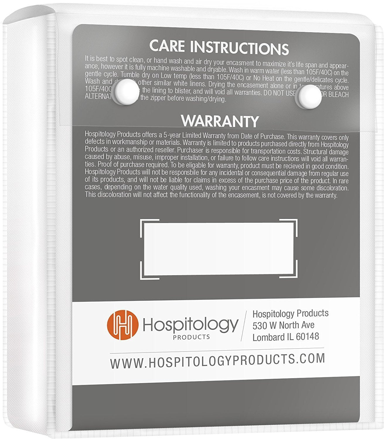 HOSPITOLOGY PRODUCTS Pillow Encasement- Zippered Bed Bug Dust Mite Proof Hypoallergenic - Sleep Defense System - Queen - Waterproof - Set of 2 - 20" H x 30" W