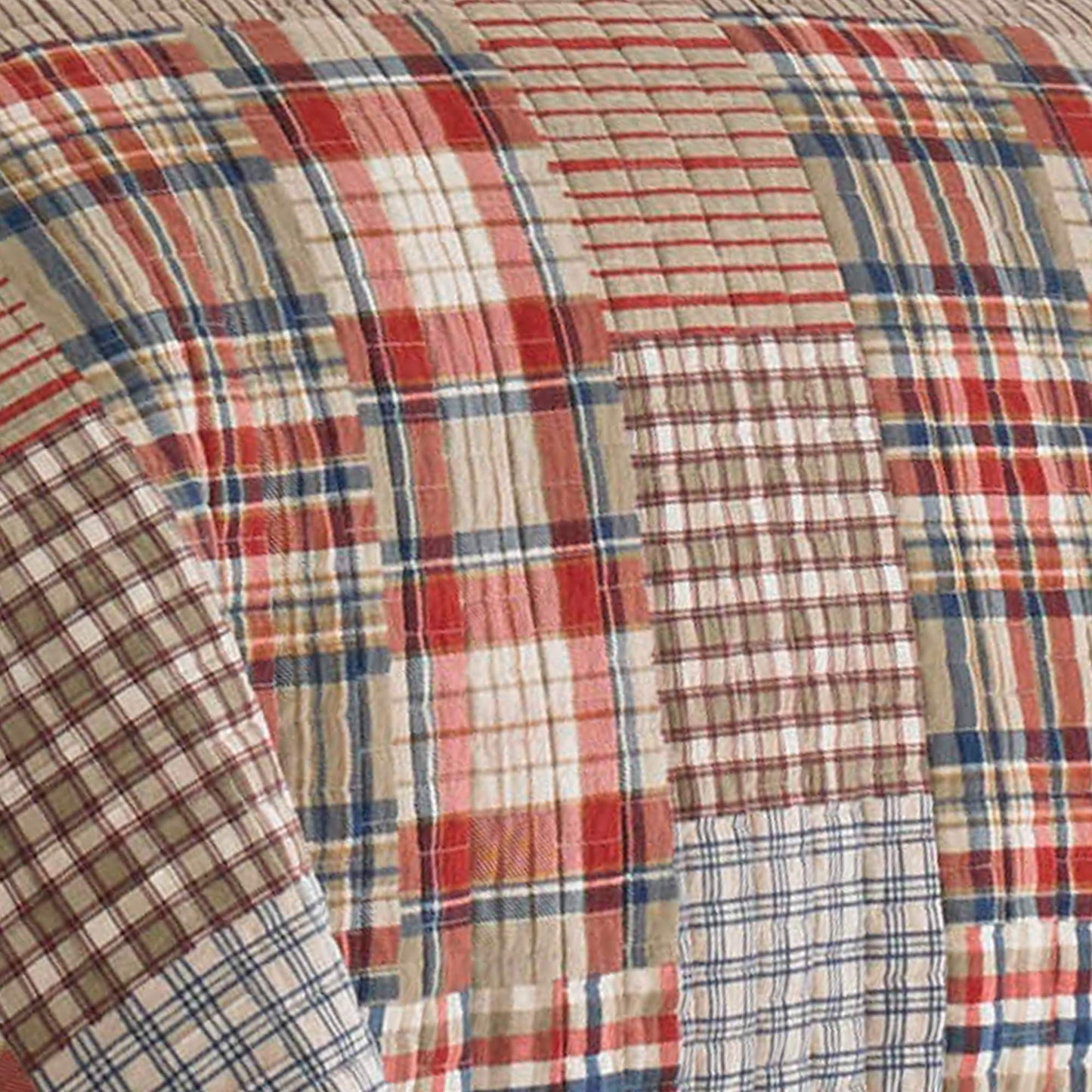 Eddie Bauer - Queen Quilt Set with Shams, Reversible Cotton Bedding, Lightweight All-Season, Pre-Washed, Hawthorne Brown