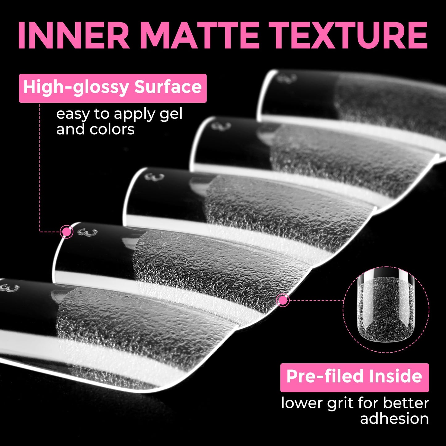 UNA GELLA Short Square Gel Nail Tips 216pcs Short Square Press on Nails Pre-shape Fake Nails for Full Cover Acrylic Nails False Nails For Nail Extension Home DIY Nail Salon 12 Sizes Gelly Tips