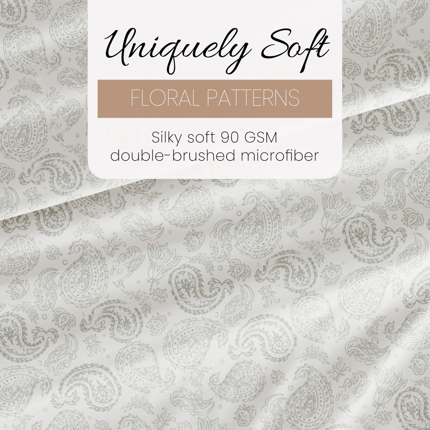 Linen Market 4 Piece Queen Sheet Set (Gray Floral) - Sleep Better Than Ever with These Ultra-Soft & Cooling Bed Sheets for Your Queen Size Bed - Deep Pocket Fits 16" Mattress