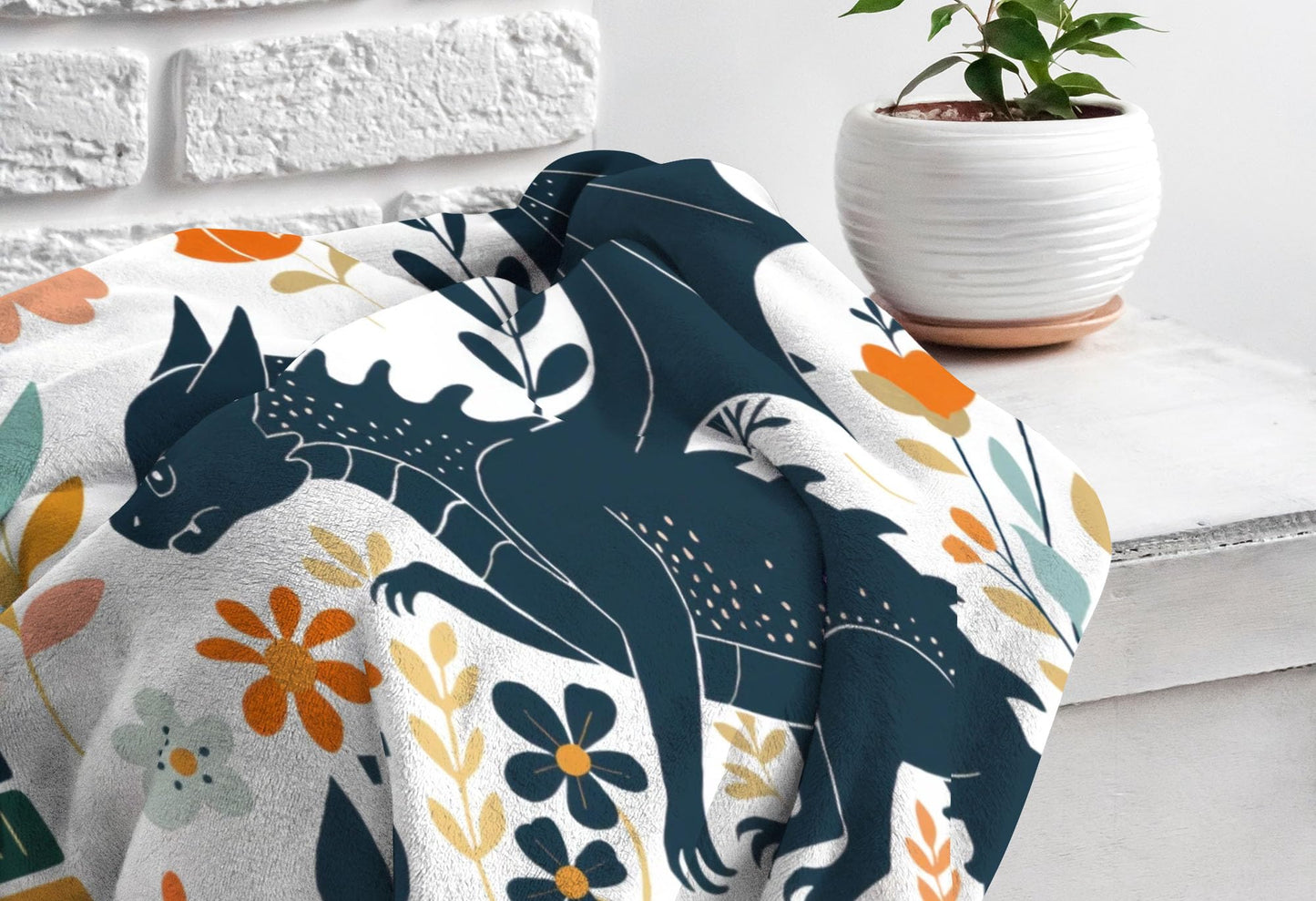 Allenjoy Fantasy Dragon Bookish Blanket 57"x50" - Soft Warm Throw Blankets for Couch Bed Living Room Home Office Bedroom Decor, Gifts for Kids Teens Boys Girls Fans, Washable