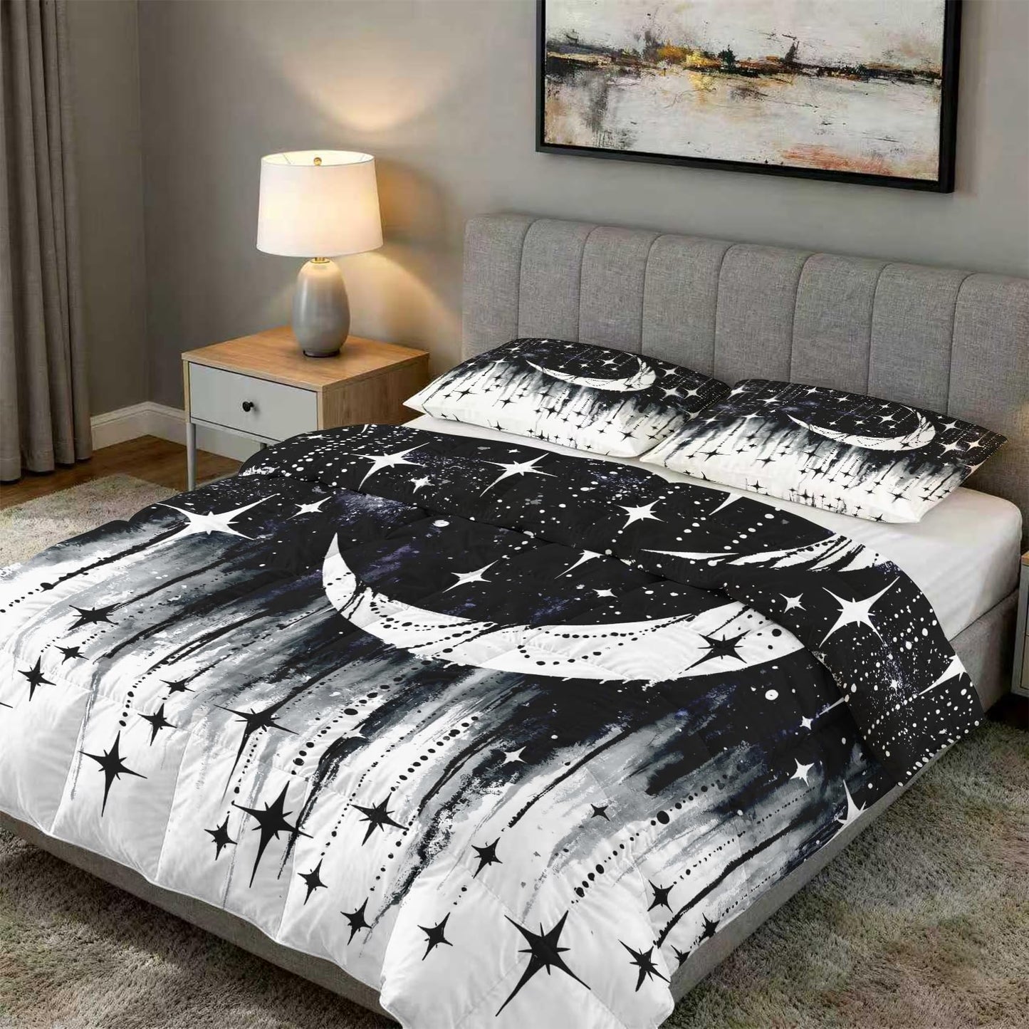 Celestial Galaxy Full Size Comforter Sets 3 Piece