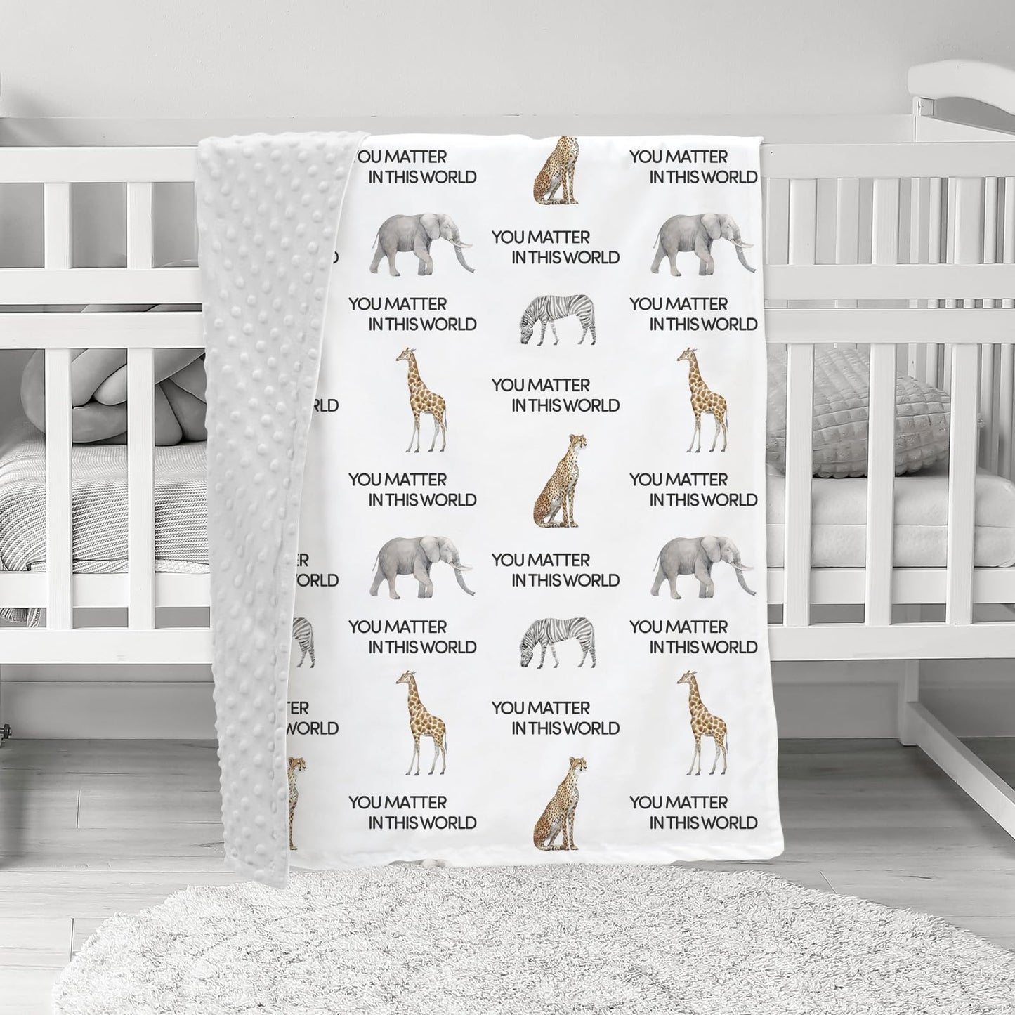 CIVARUA KIDS Minky Baby Blanket for Boys, Soft Plush Receiving for Newborns - Leopard 30x40 Inches