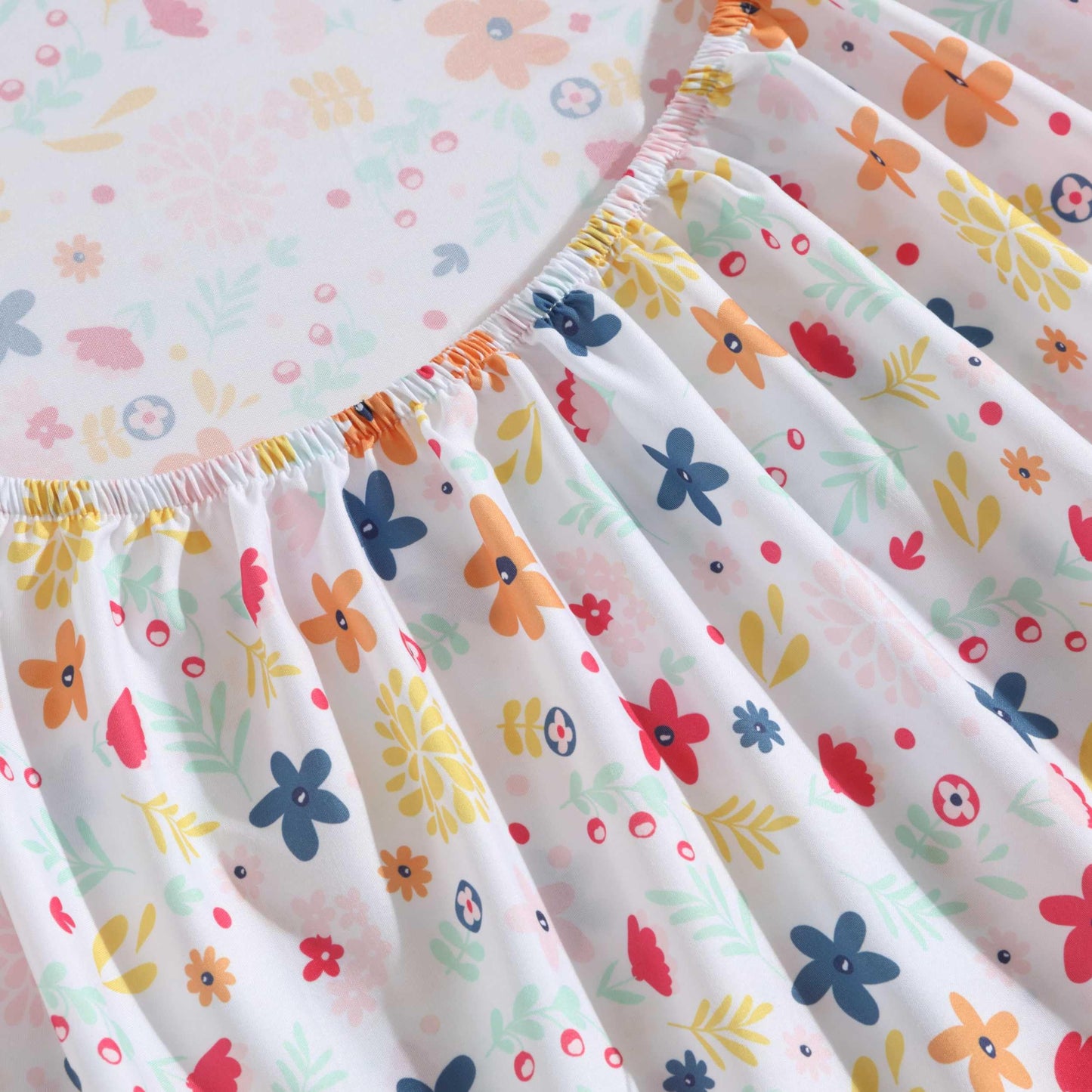 Eddie Bauer Kids - Full Sheets, Stain-Resistant Toddler Bedding with Matching Sham(s), Super Soft, Ideal Girl Room Essentials (Colorful Floral Pink, Full)