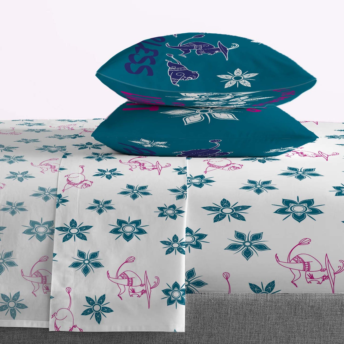 Jay Franco Disney Raya & The Last Dragon Eternals 7 Piece Queen Bed Set - Includes Reversible Comforter & Sheet Set, Bedding - Super Soft Fade Resistant Microfiber