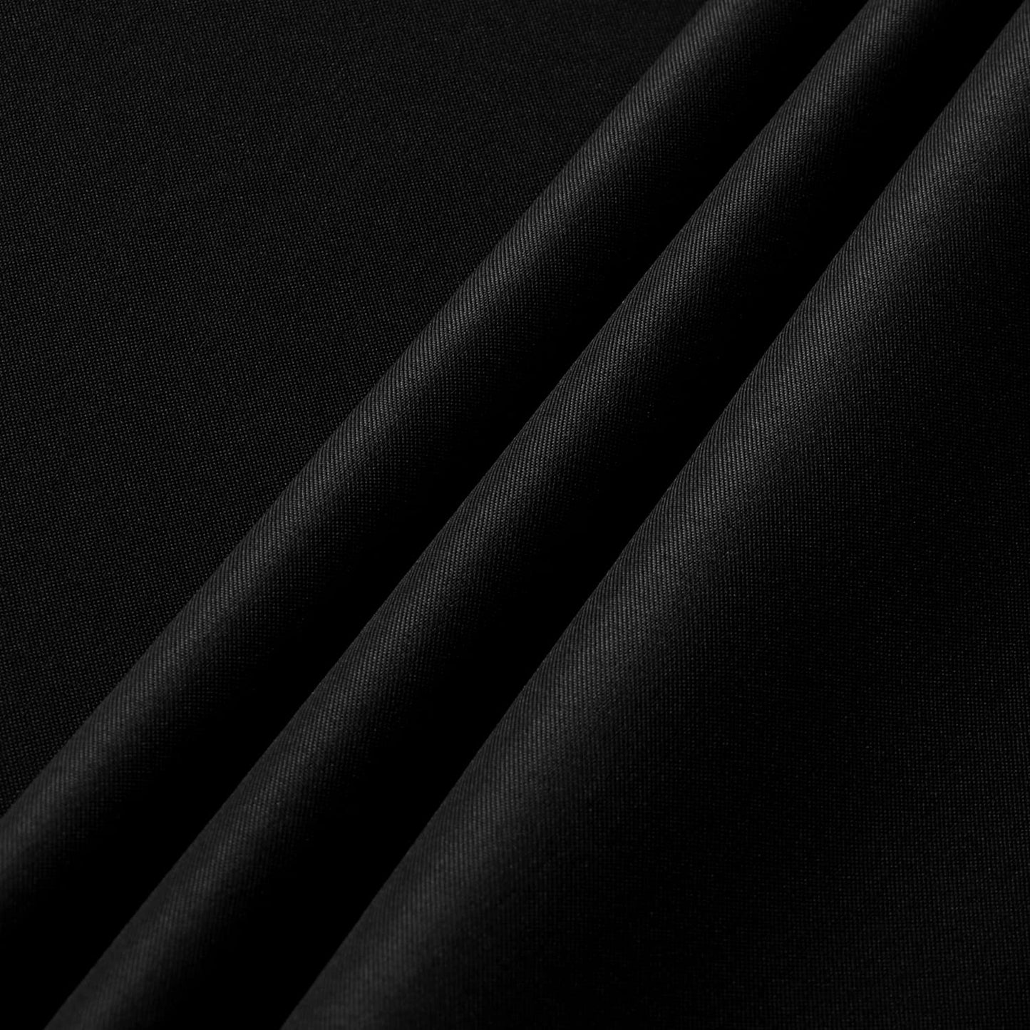 sancua 2 Pack Round Tablecloth 60 Inch Black, Stain and Wrinkle Resistant Table Cloth - Washable Polyester Table Cover for Dining Tables, Buffet Parties and Camping